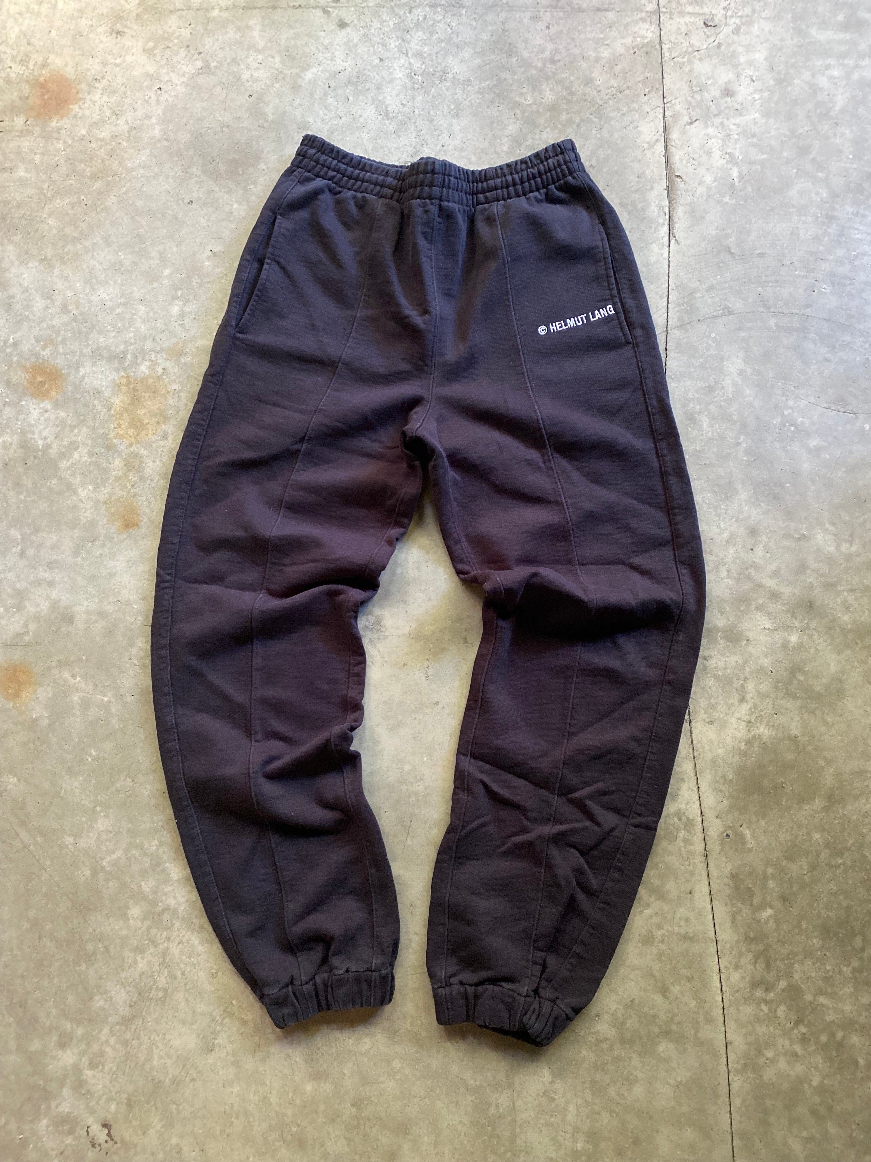 HELMUT LANG BLACK JOGGERS XSMALL