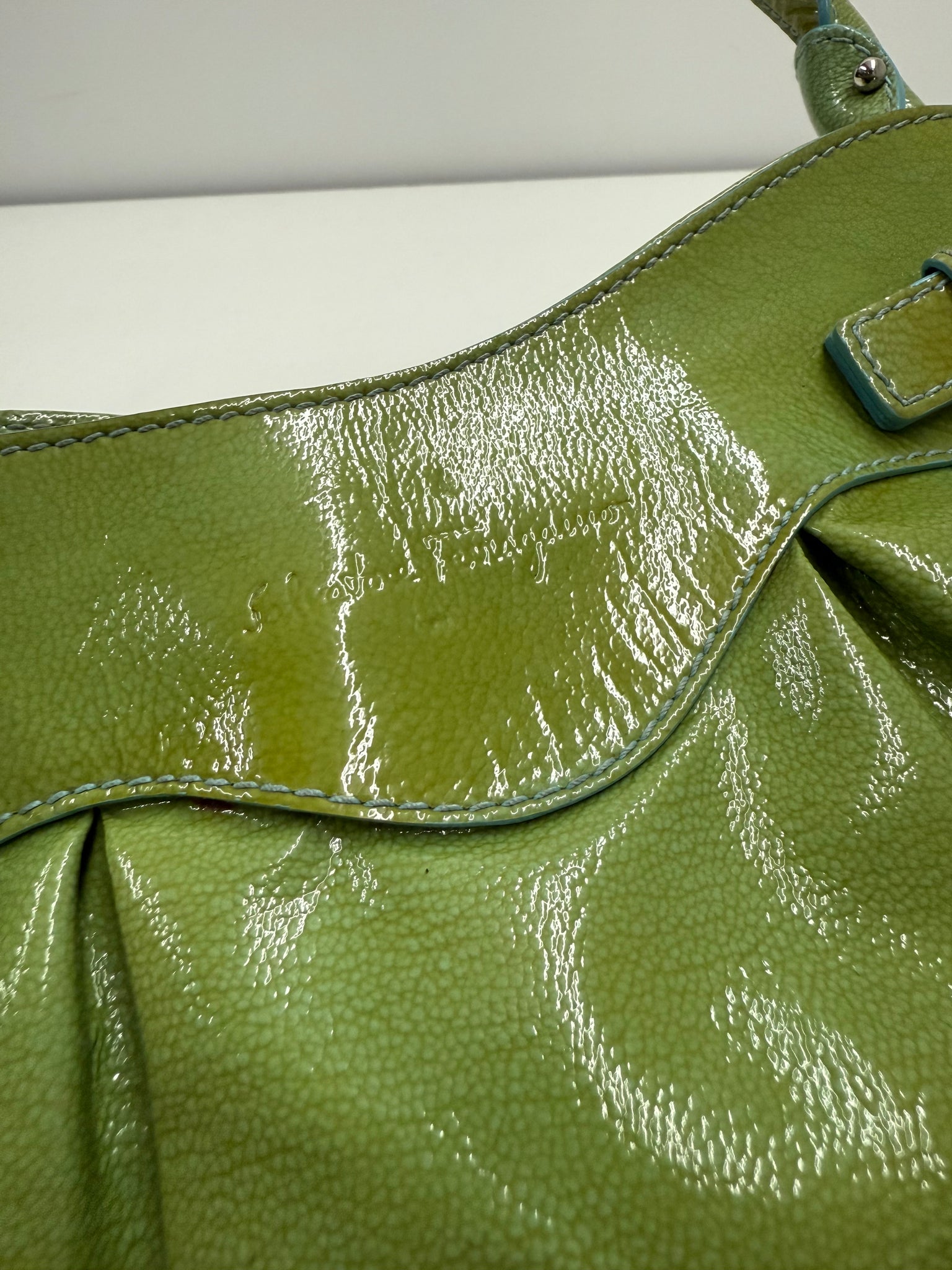 Salvatore Ferragamo green mini handbag designer luxury brand 