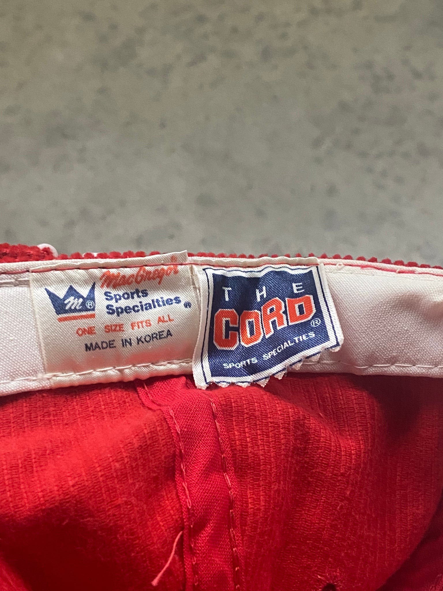 1988 SUPER BOWL RED CORDUROY ZIP-BACK