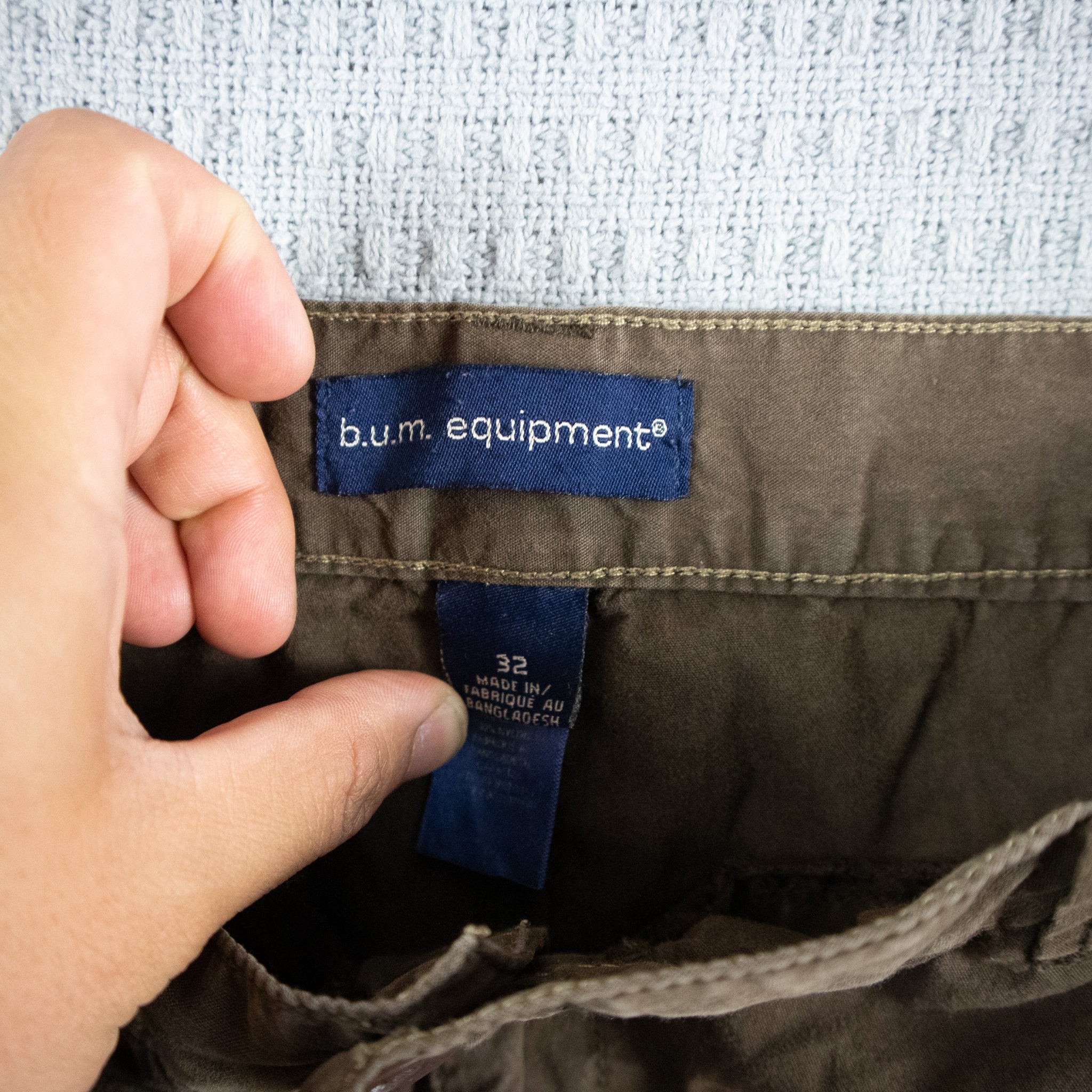 B.U.M Equipment Light Cotton Baggy Cargo Shorts / 32
