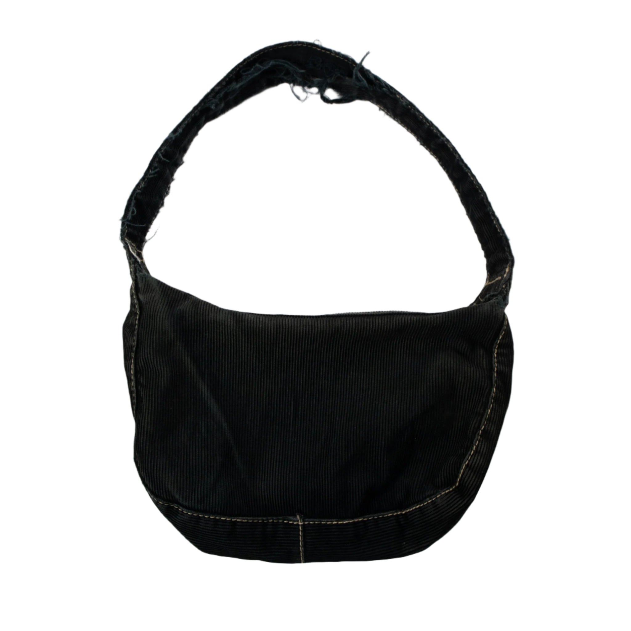 Black face mask on a light gray background