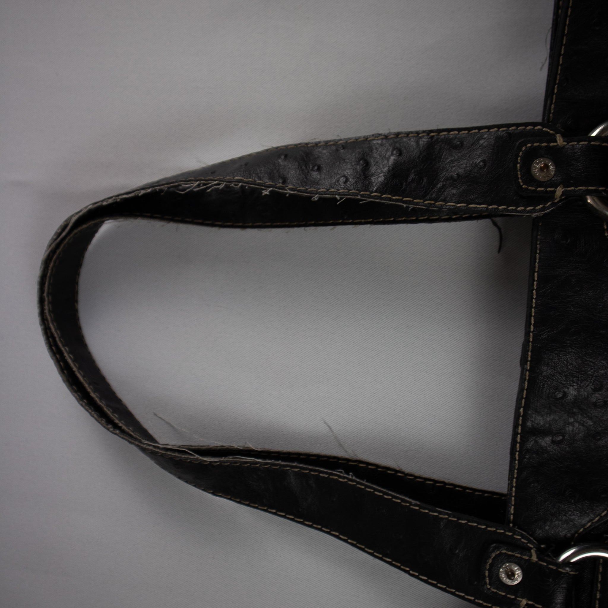 Guess Buckle Rhinestone Denim Bag / OS