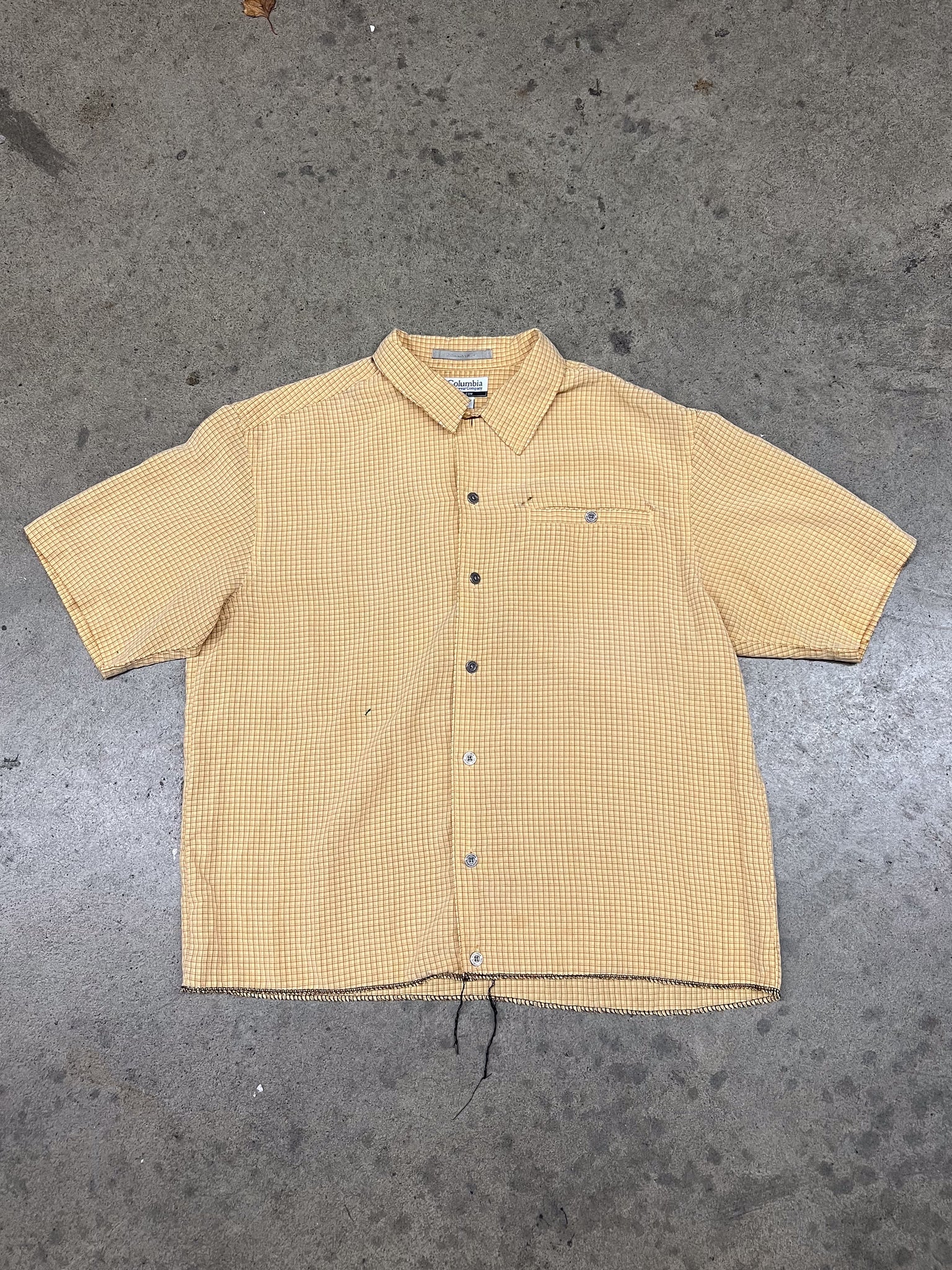 CROPPED COLUMBIA CAMP SHIRT / MEDIUM