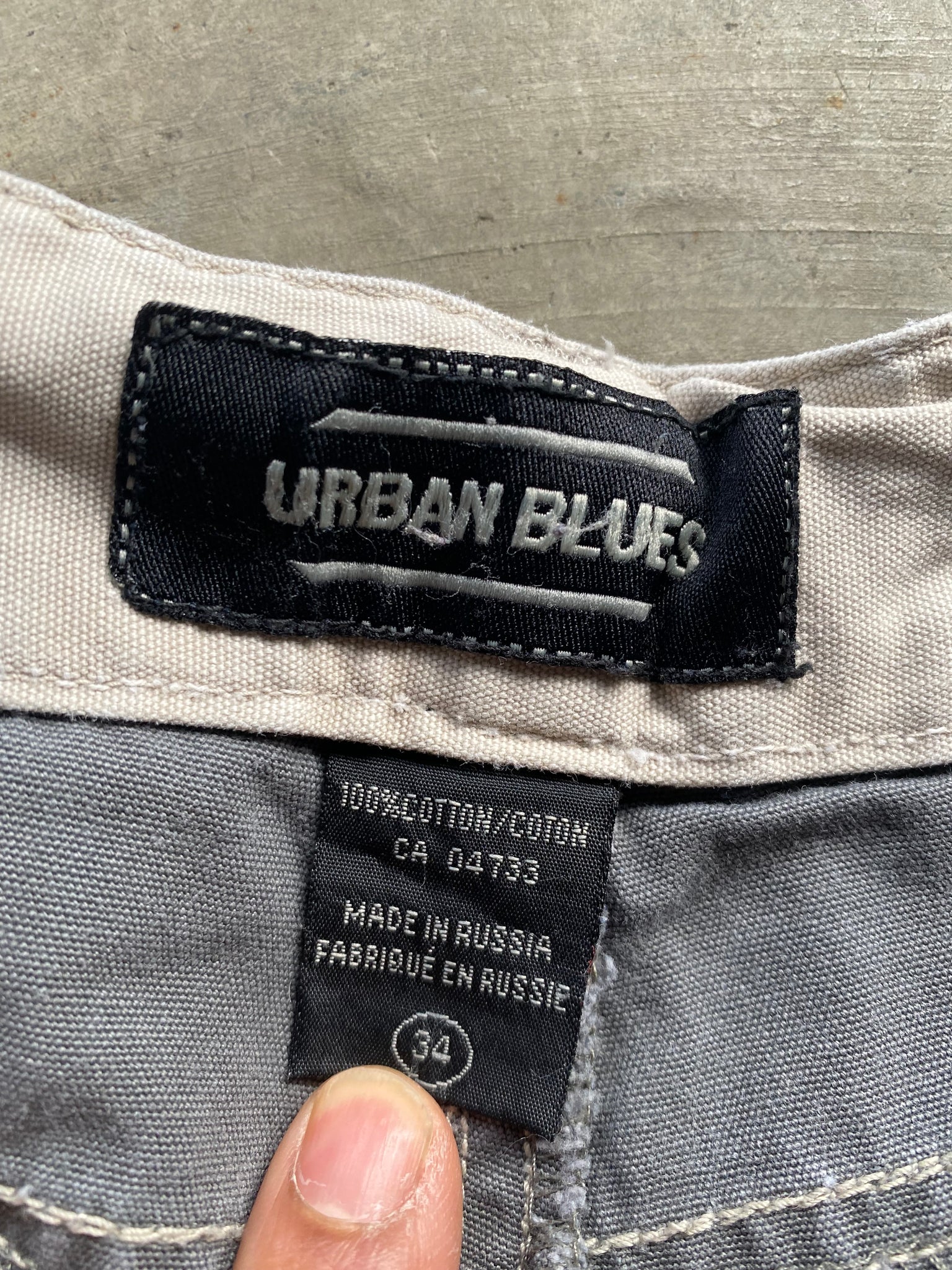 URBAN BLUES GREY CARGO SHORTS / 34