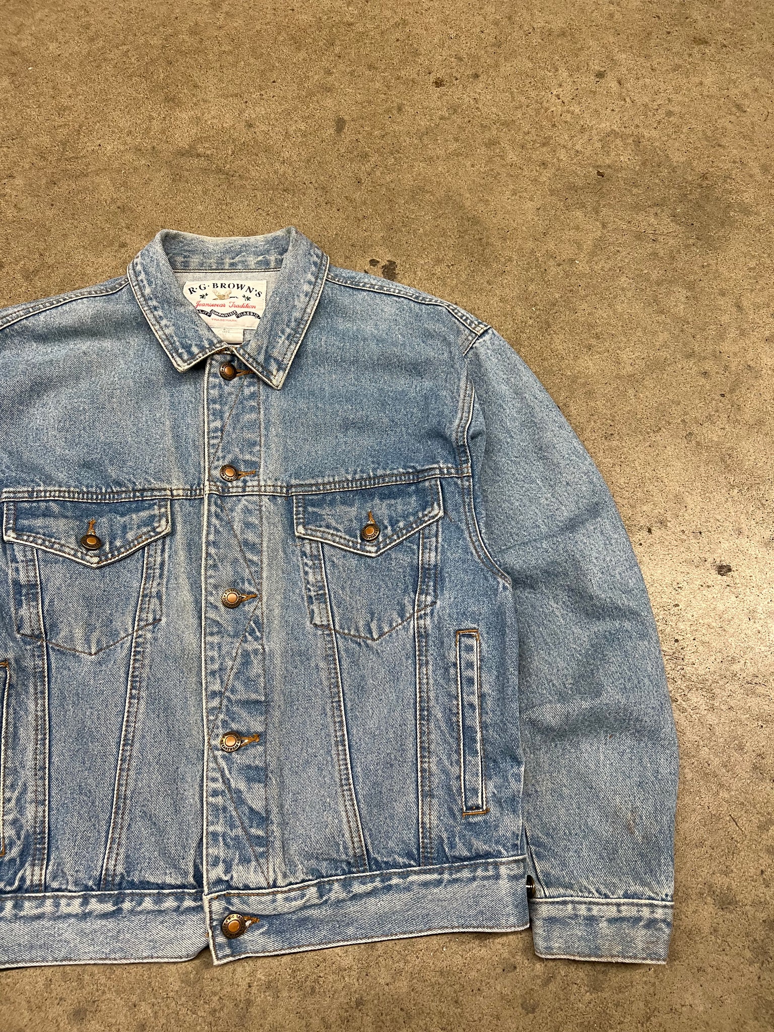 RG BROWNS DENIM JACKET / SMALL