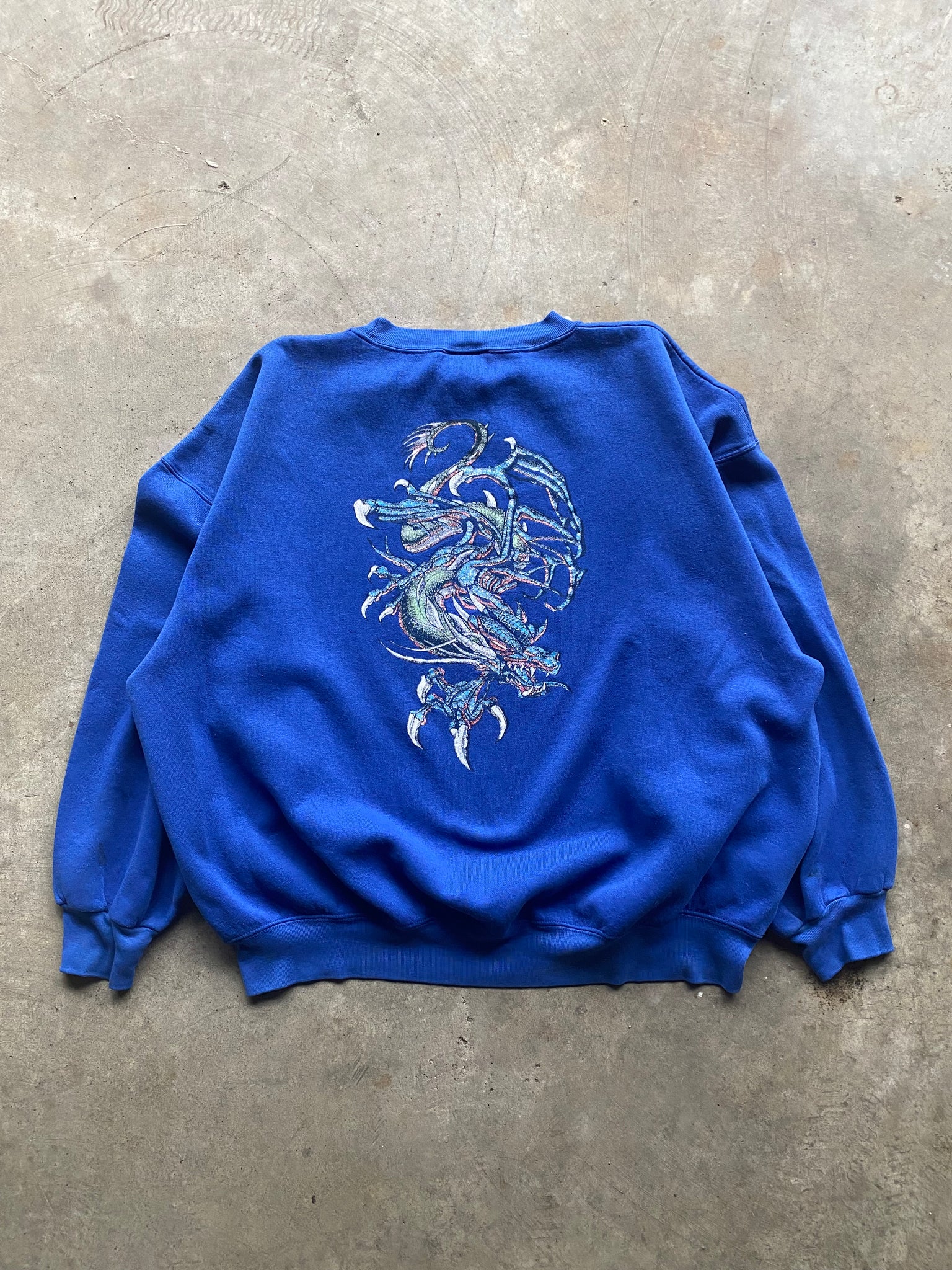 2000S DRAGON ARTWORK CREWNECK / XXLARGE