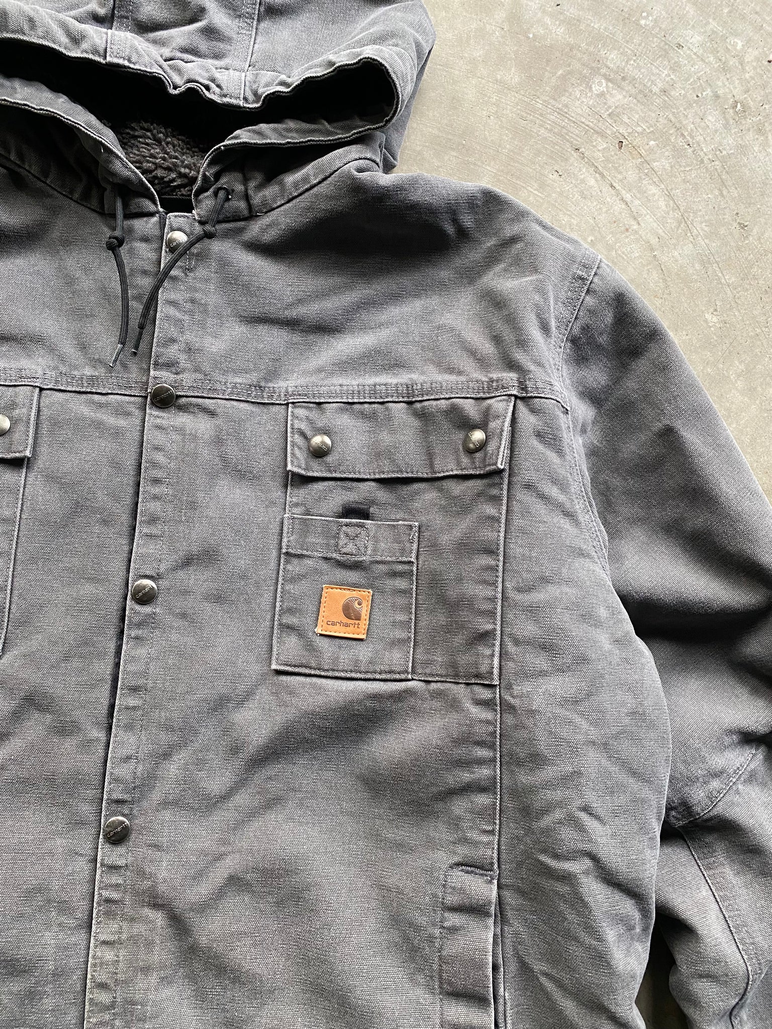 CARHARTT HOODED WORK JACKET / XLARGE