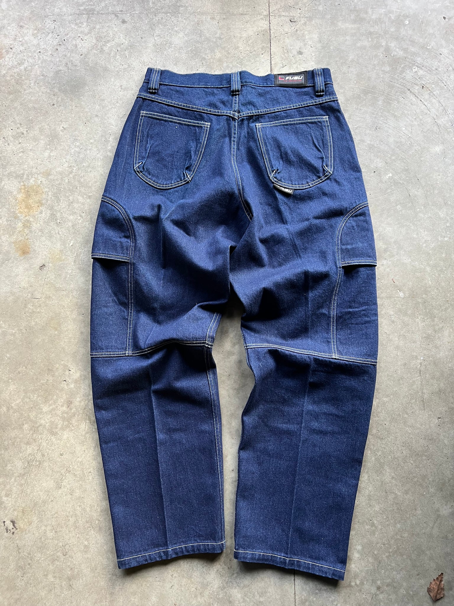 FUBU DARK WASH DENIM/ 36.5x34