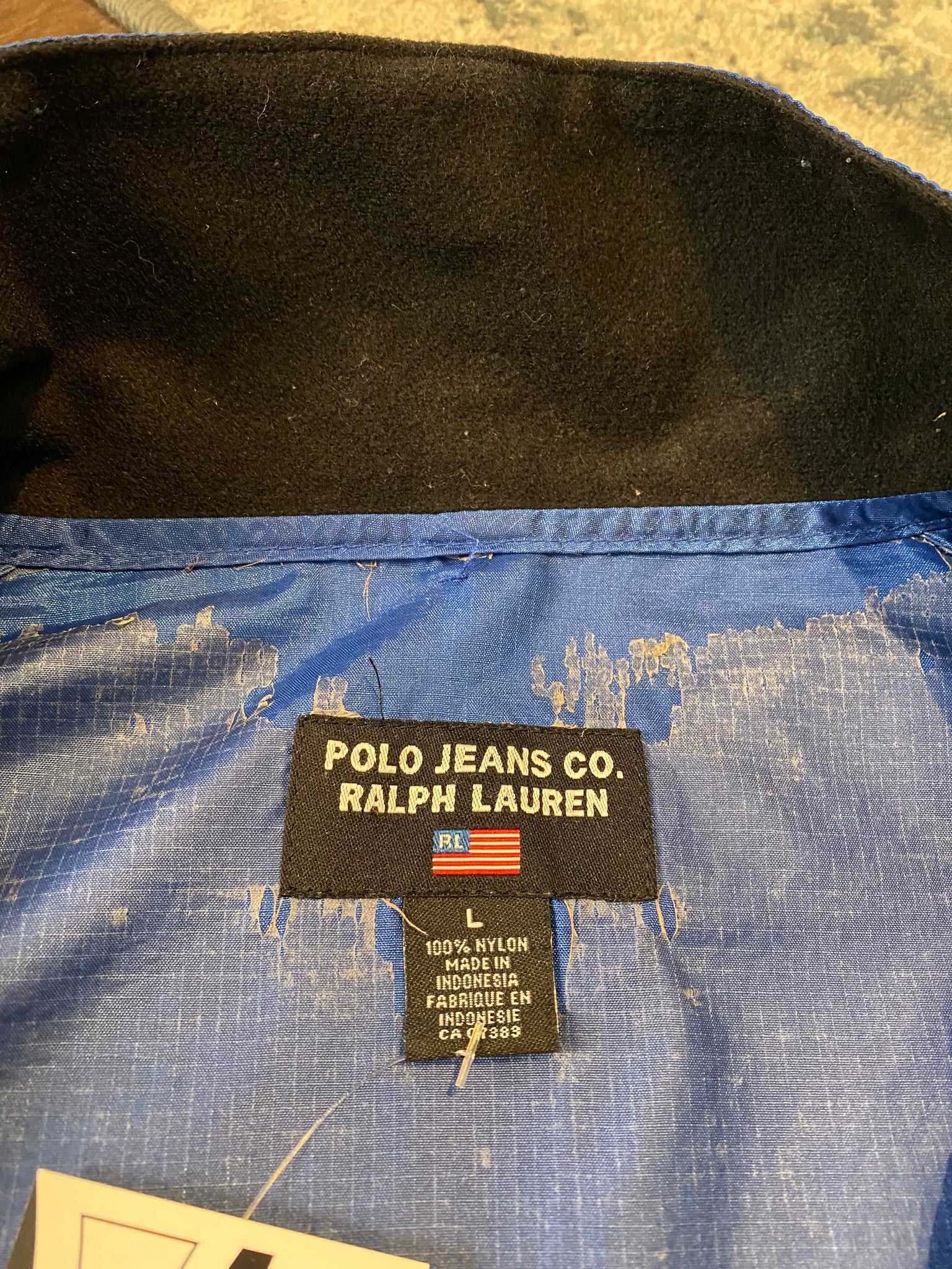 POLO JEANS NAVY WINDBREAKER / LARGE