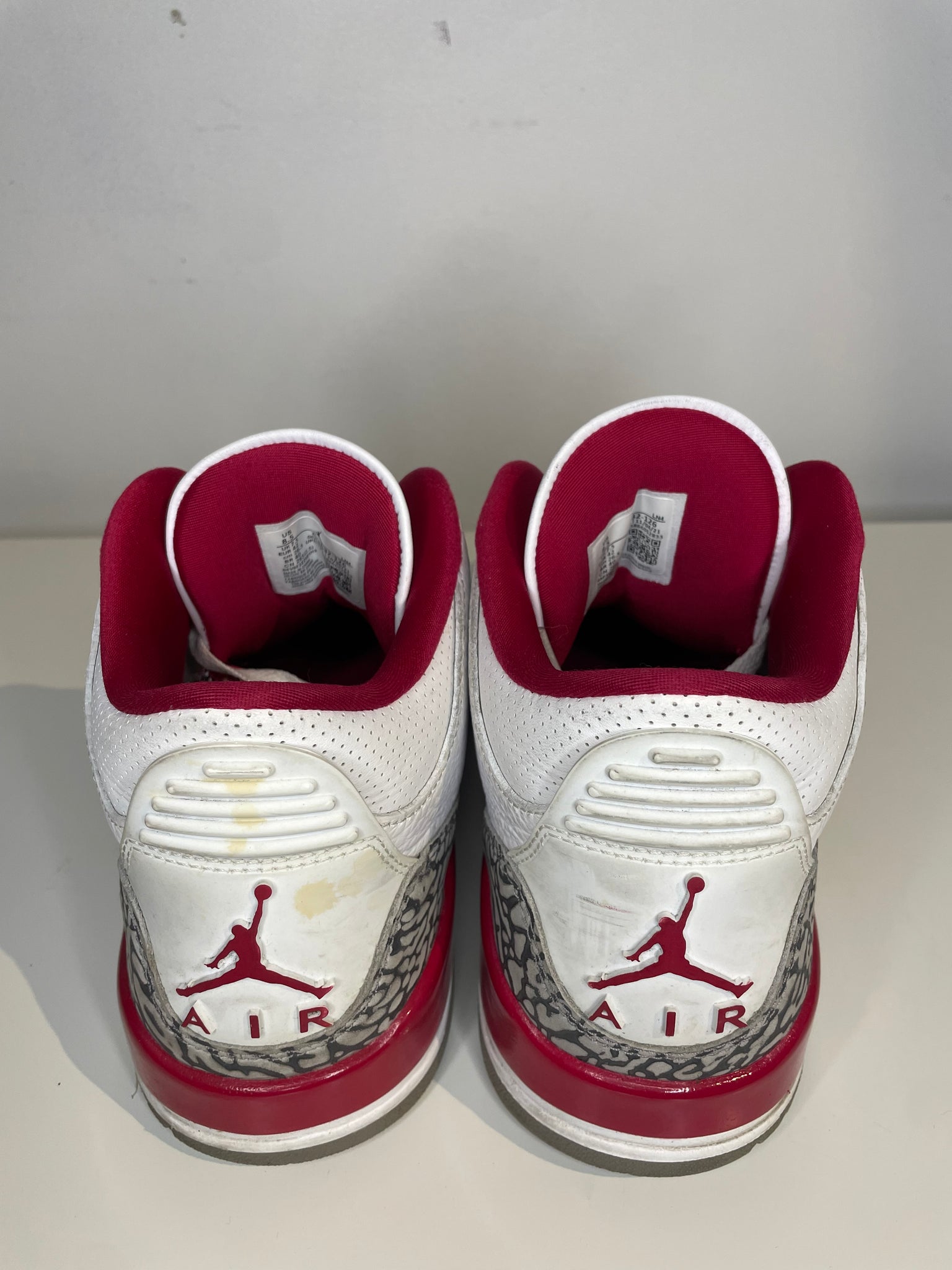 JORDAN 3 "CARDINAL" / M8.5