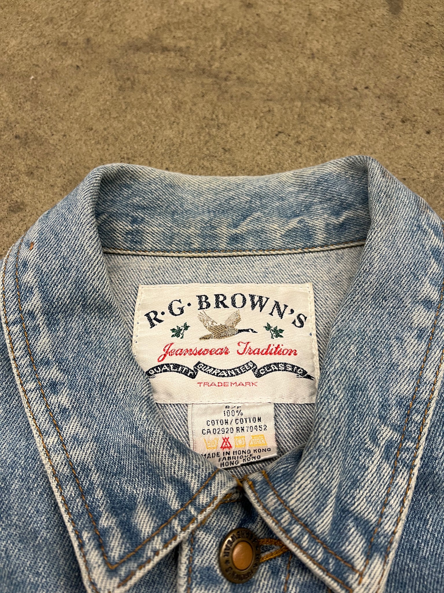 RG BROWNS DENIM JACKET / SMALL