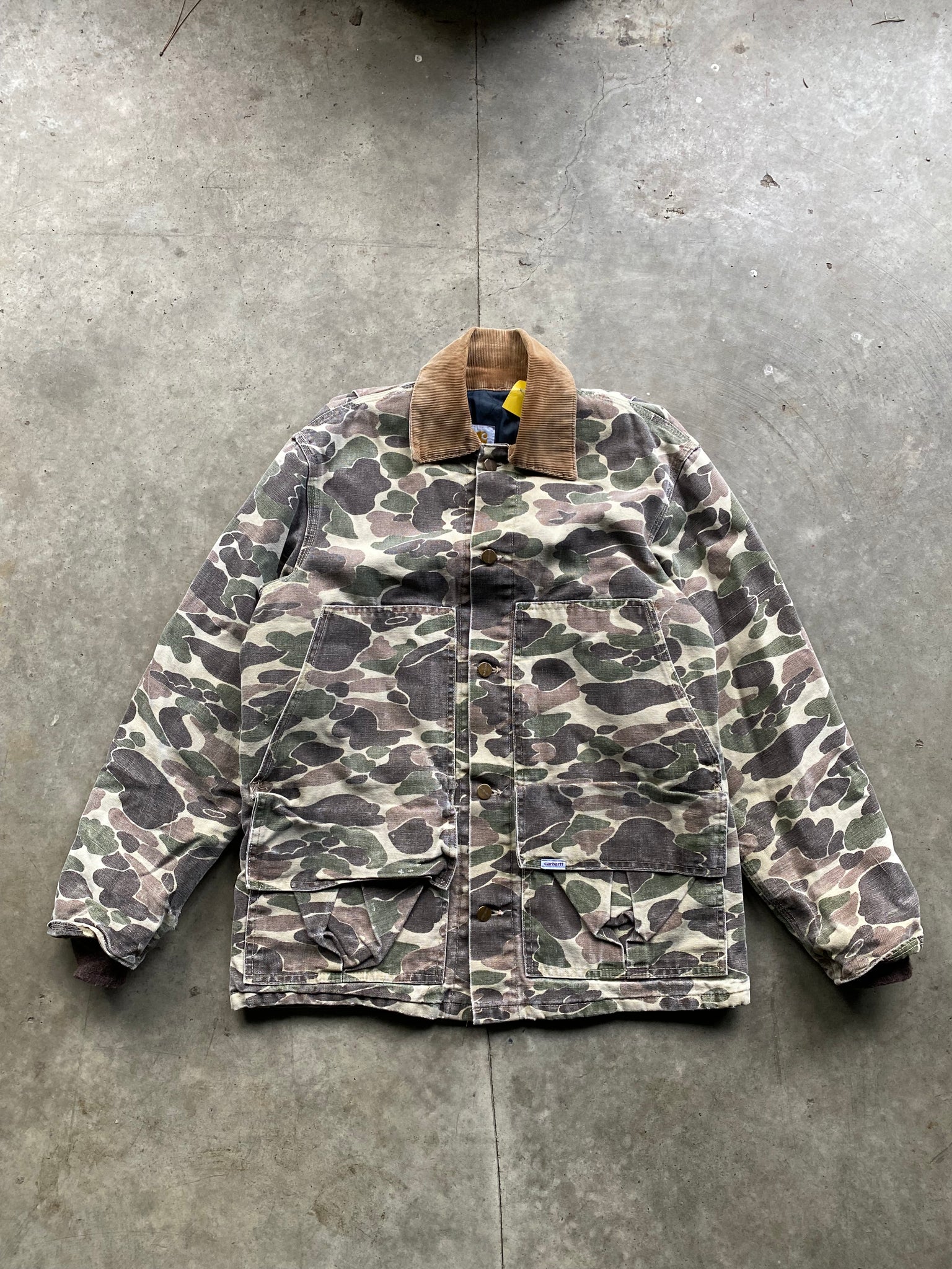 CARHARTT CAMO CHORE JACKET / MEDIUM