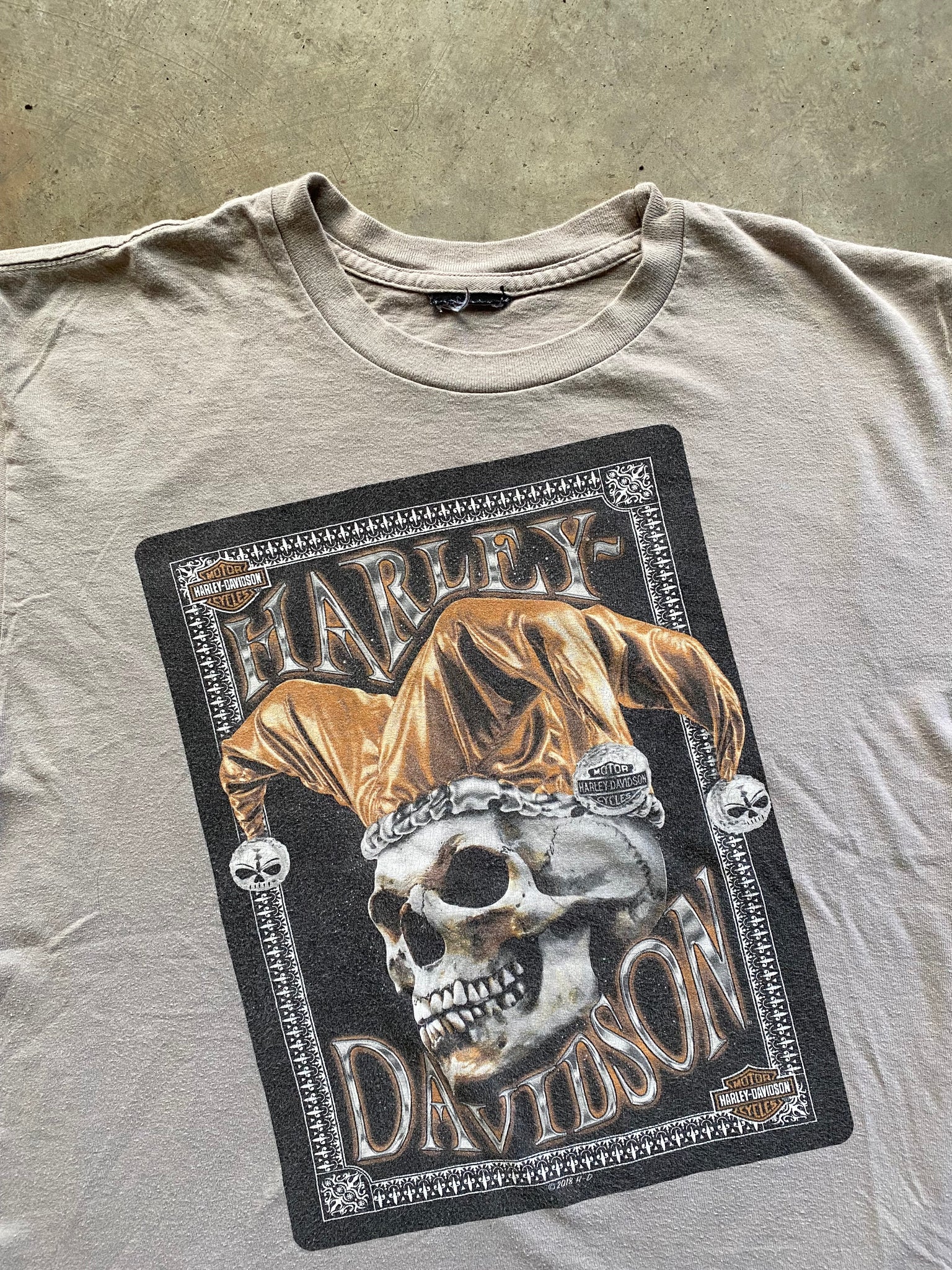 HARLEY SKULL JOKER TEE / LARGE