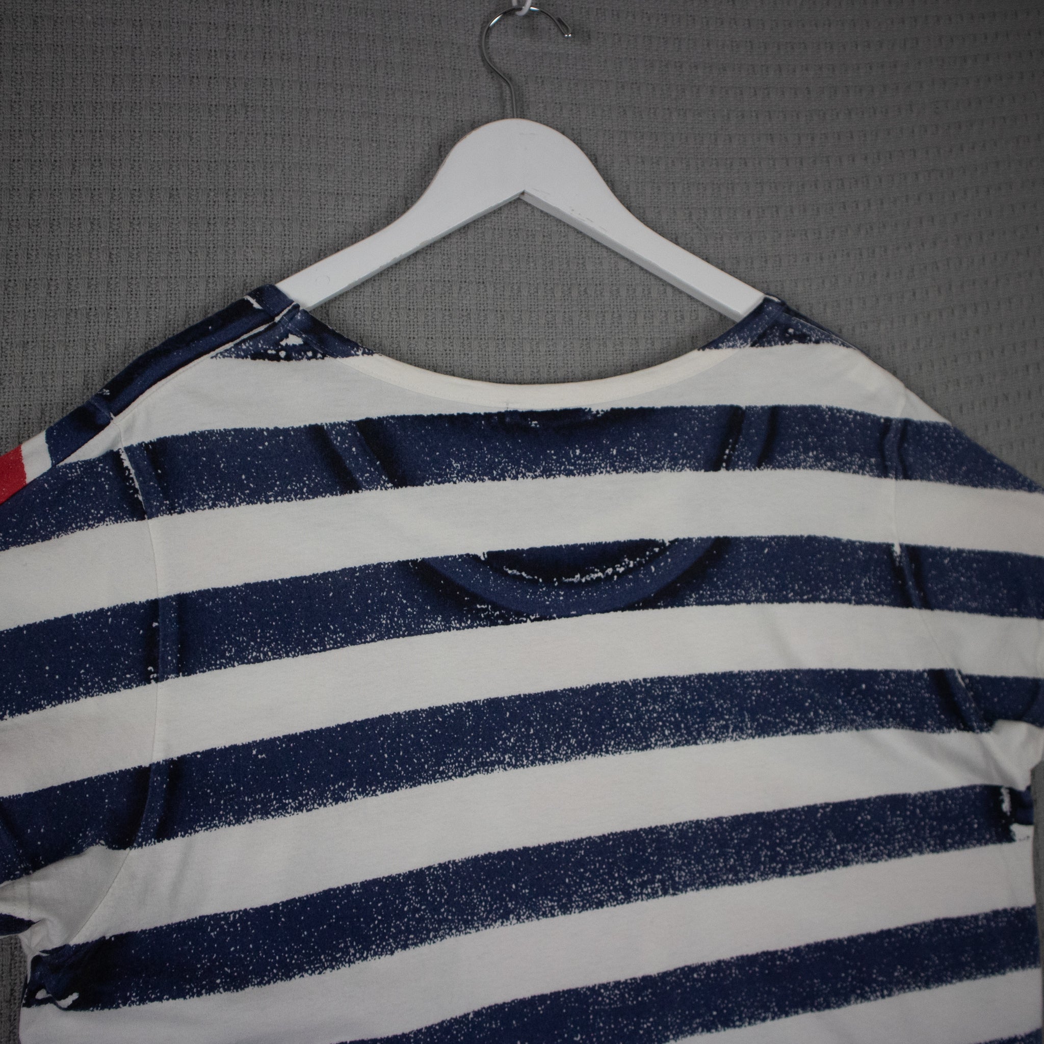 Candy Stripper Union Jack Striped Tee / Medium