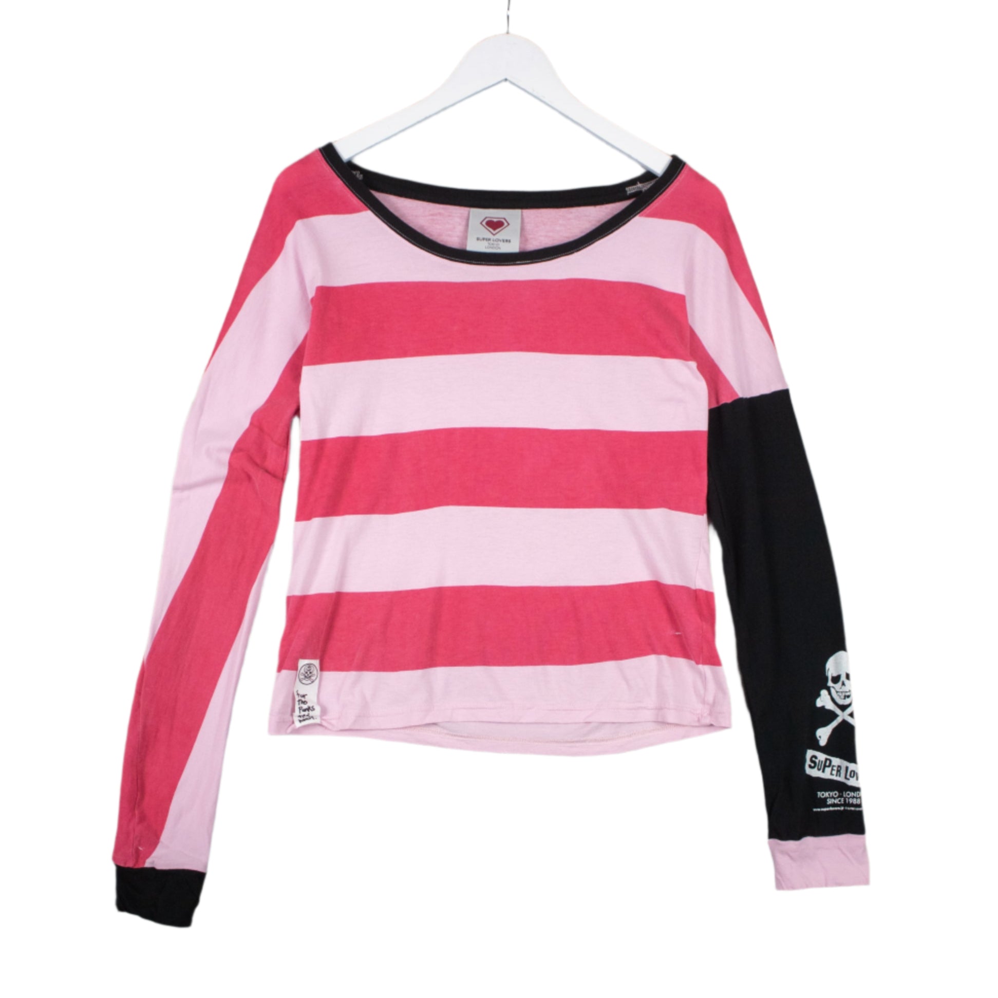 Super Lovers y2k Grunge Japanese Streetwear Harajuku Fashion Archive Striped Longsleeve 