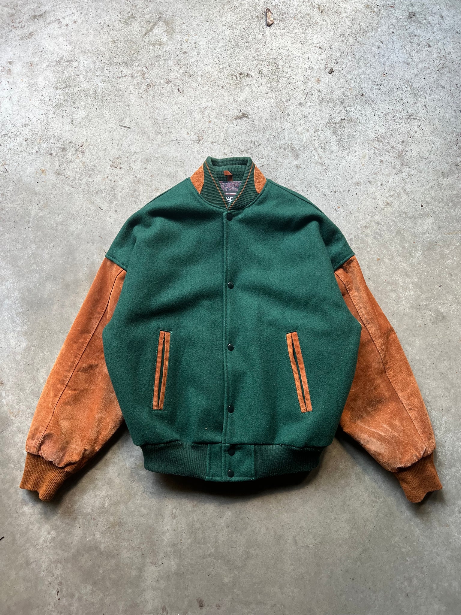 IBM WOOL VARSITY JACKET / MEDIUM