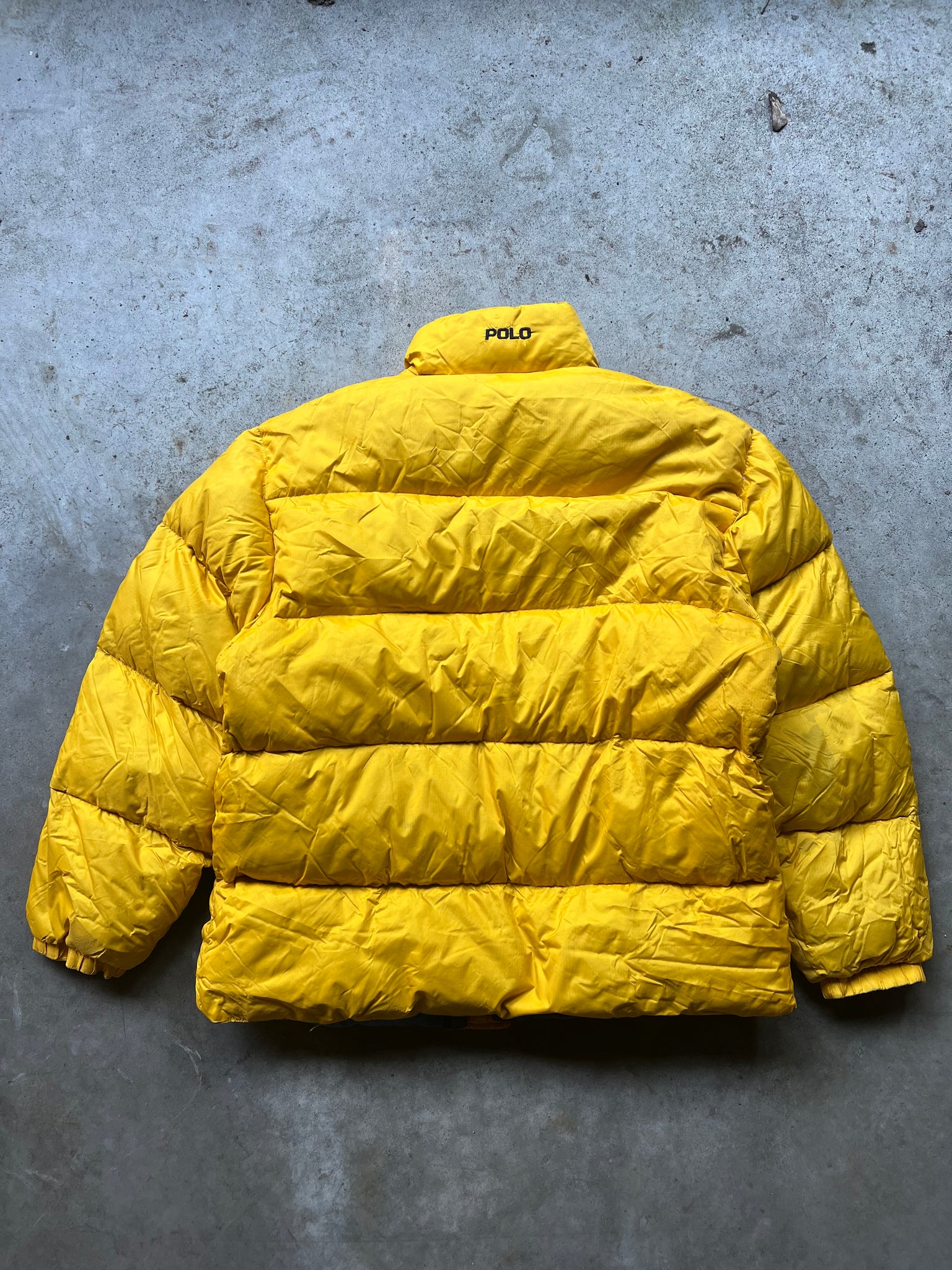 POLO SPORT YELLOW PUFFER JACKET / LARGE