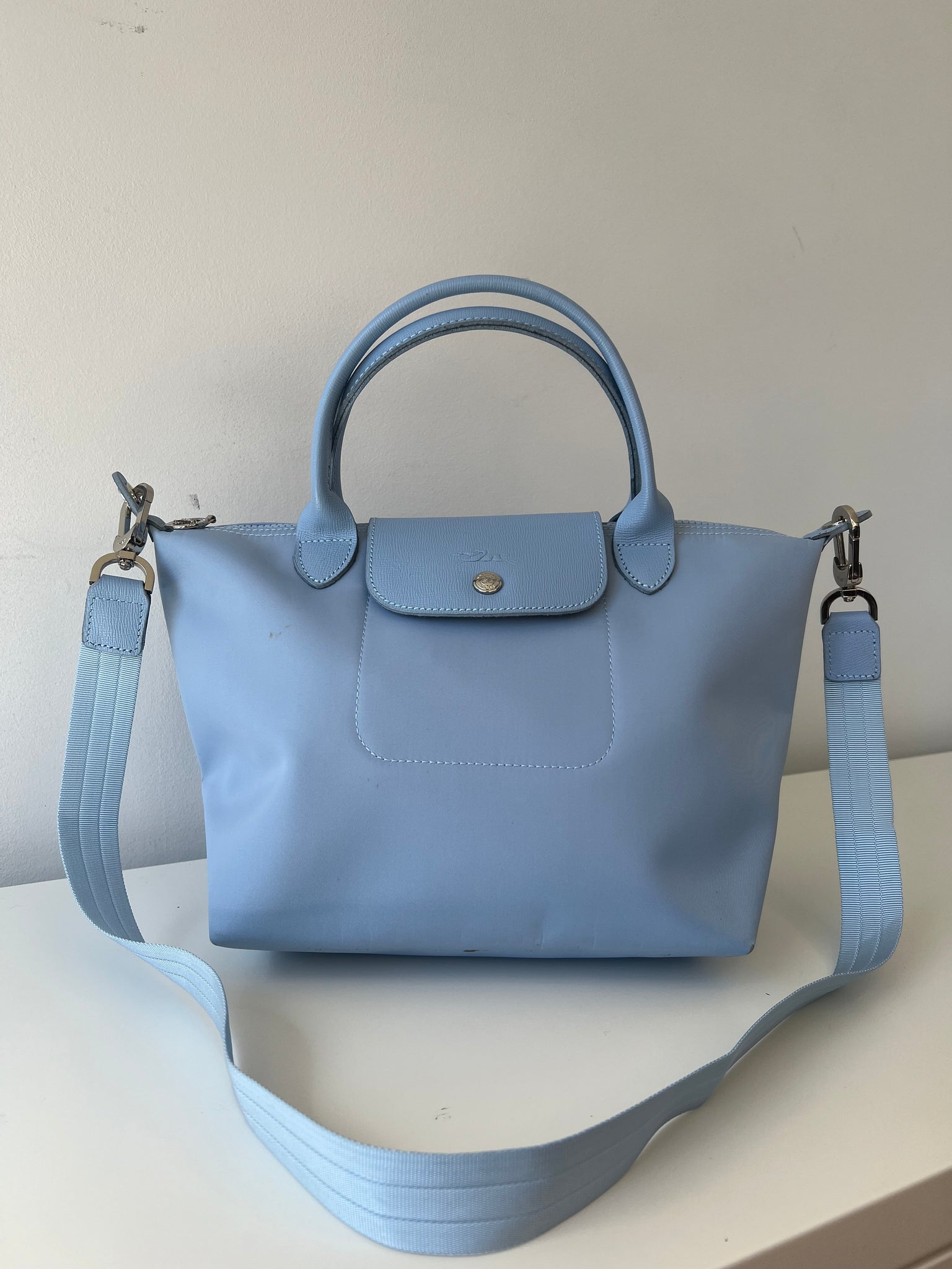 LONGCHAMP SMALL TOTE BAG / BLUE