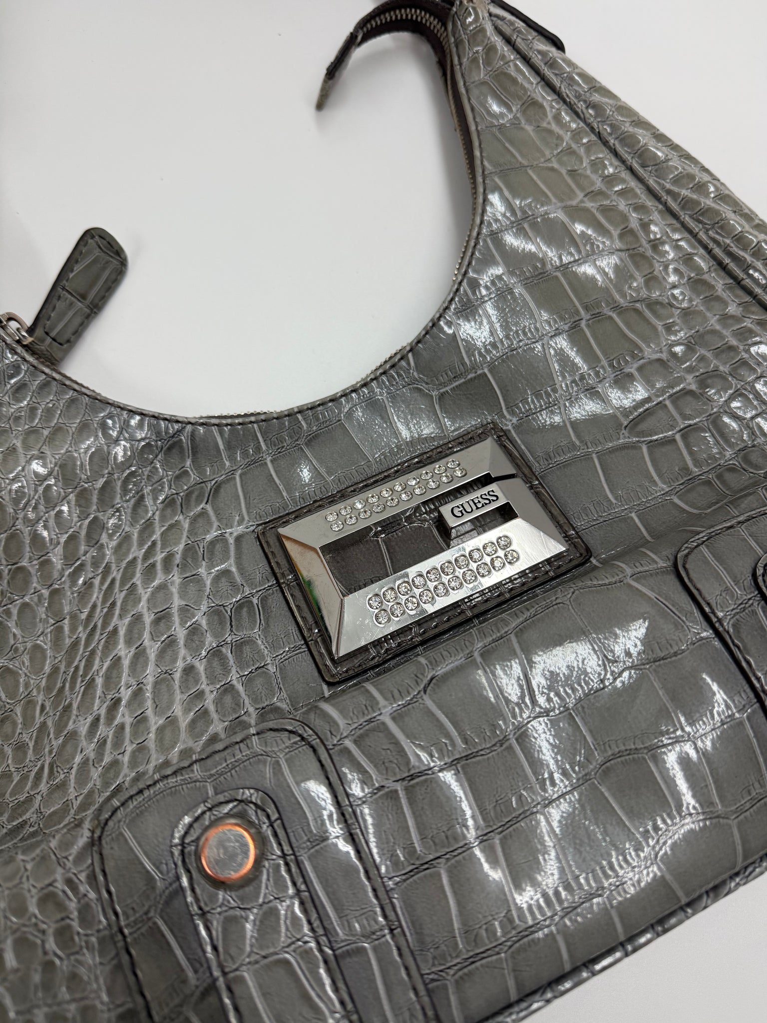 Guess y2k croc pleather handbag / OS