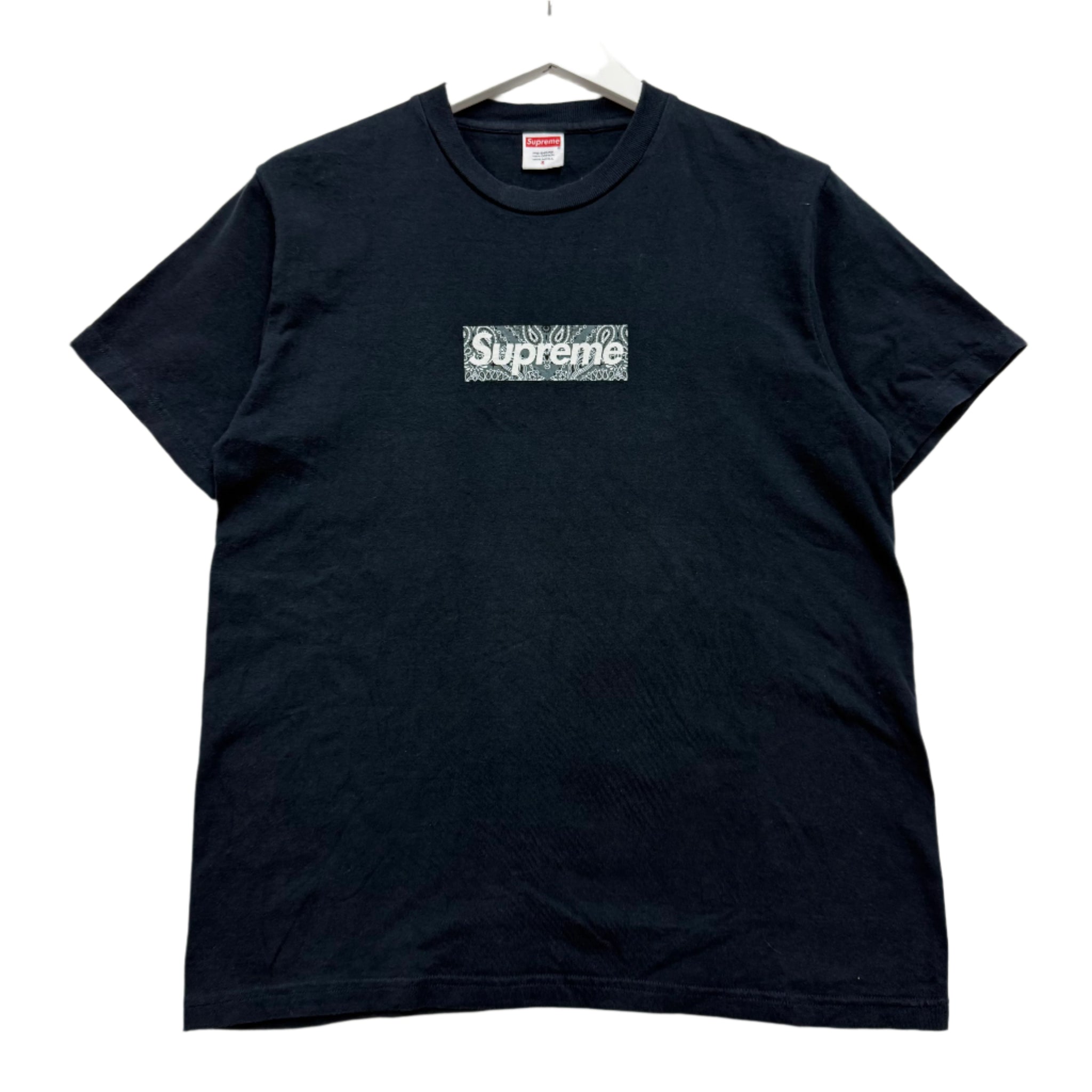 Supreme Black Bandana Box Logo Tee Small – Fish Market Studio