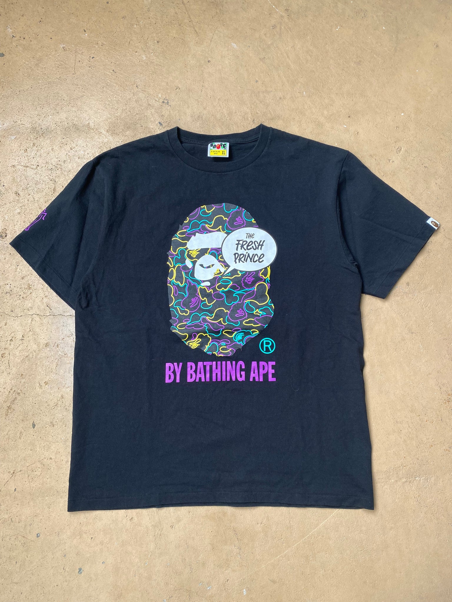 A BATHING APE FRESH PRINCE TSHIRT / XLARGE