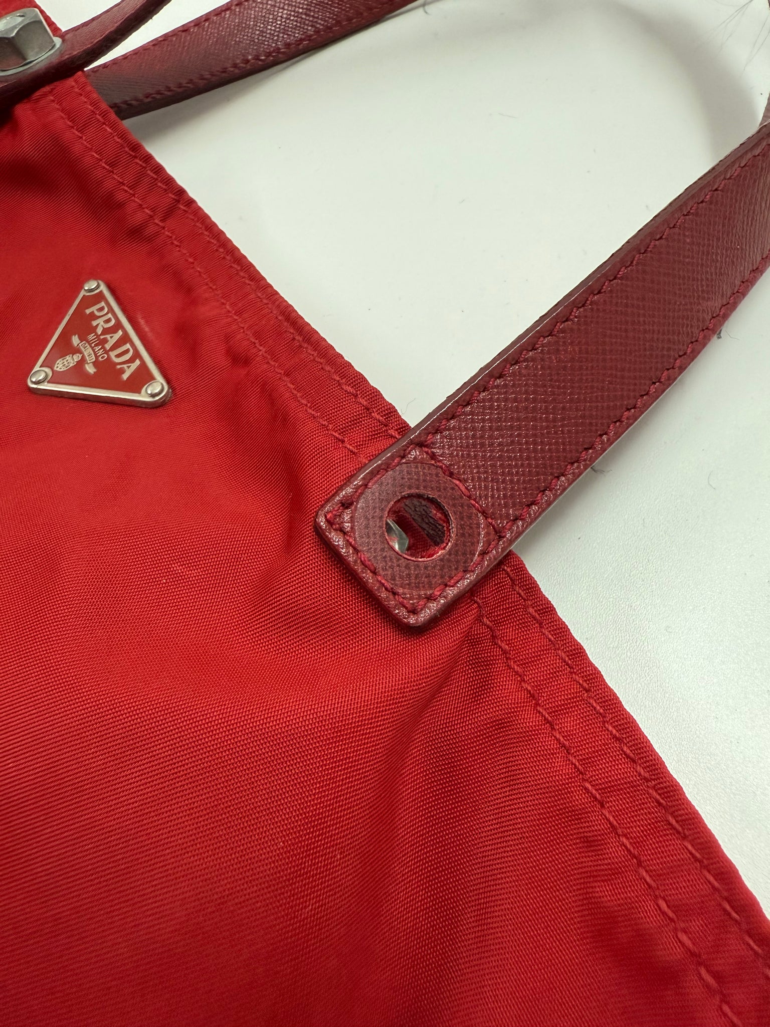 Prada red tote Bag / OS