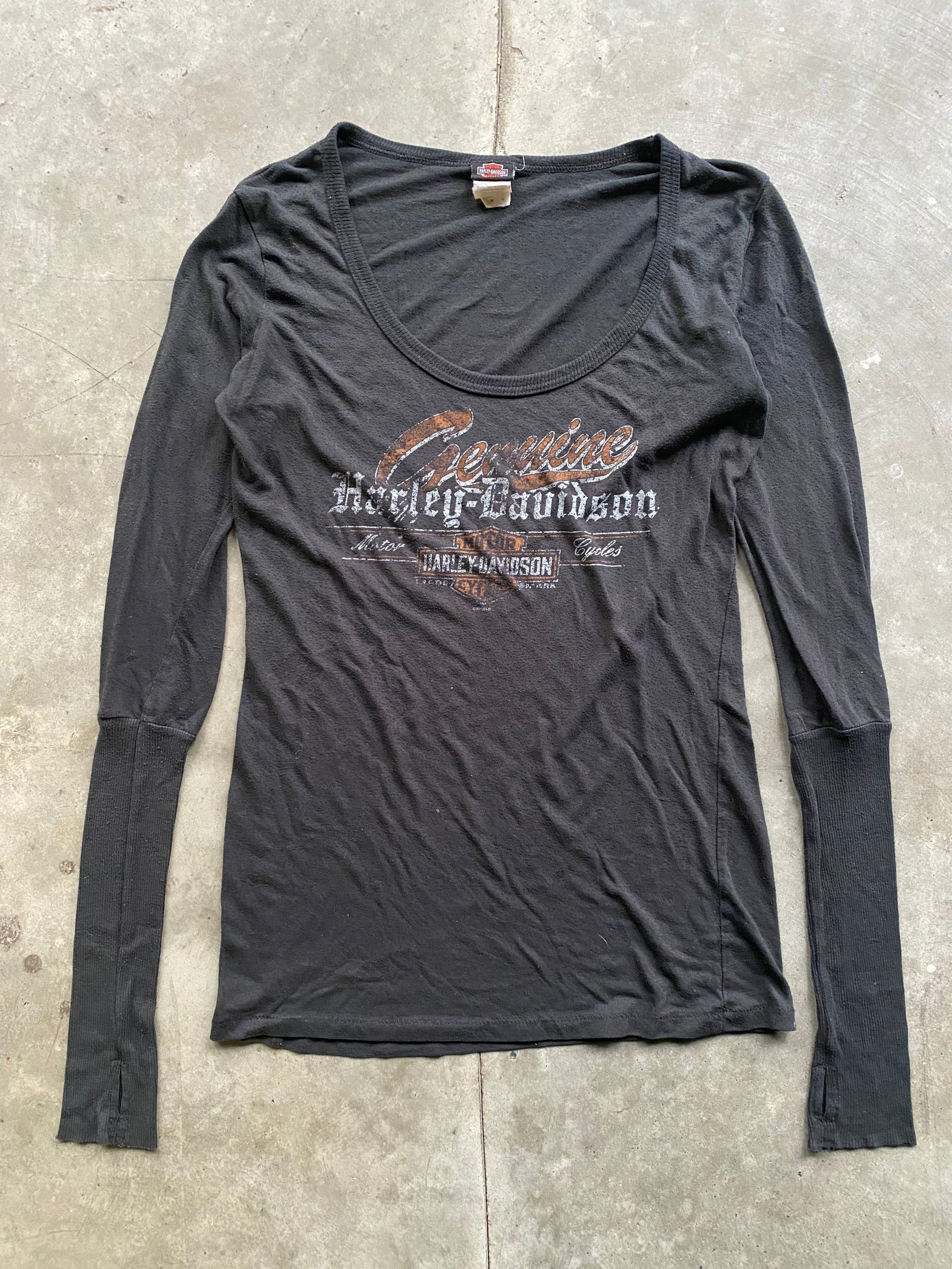 HARLEY DAVIDSON RED DEER LONGSLEEVE / MEDIUM