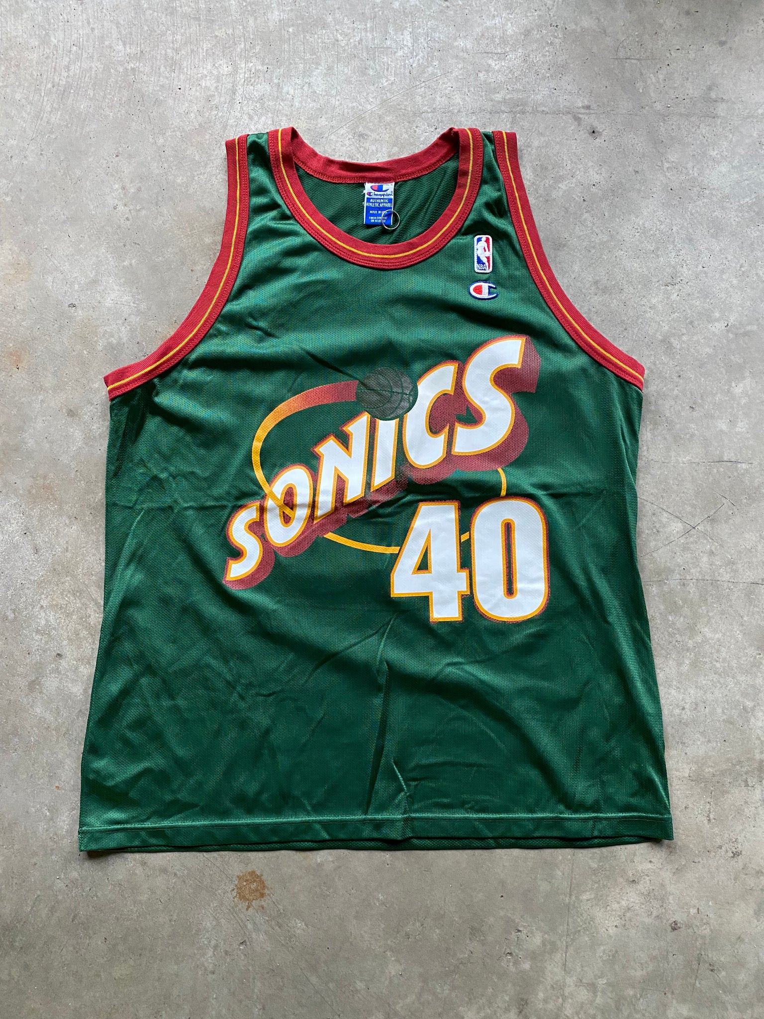 CHAMPION KEMP SONICS JERSEY / LARGE