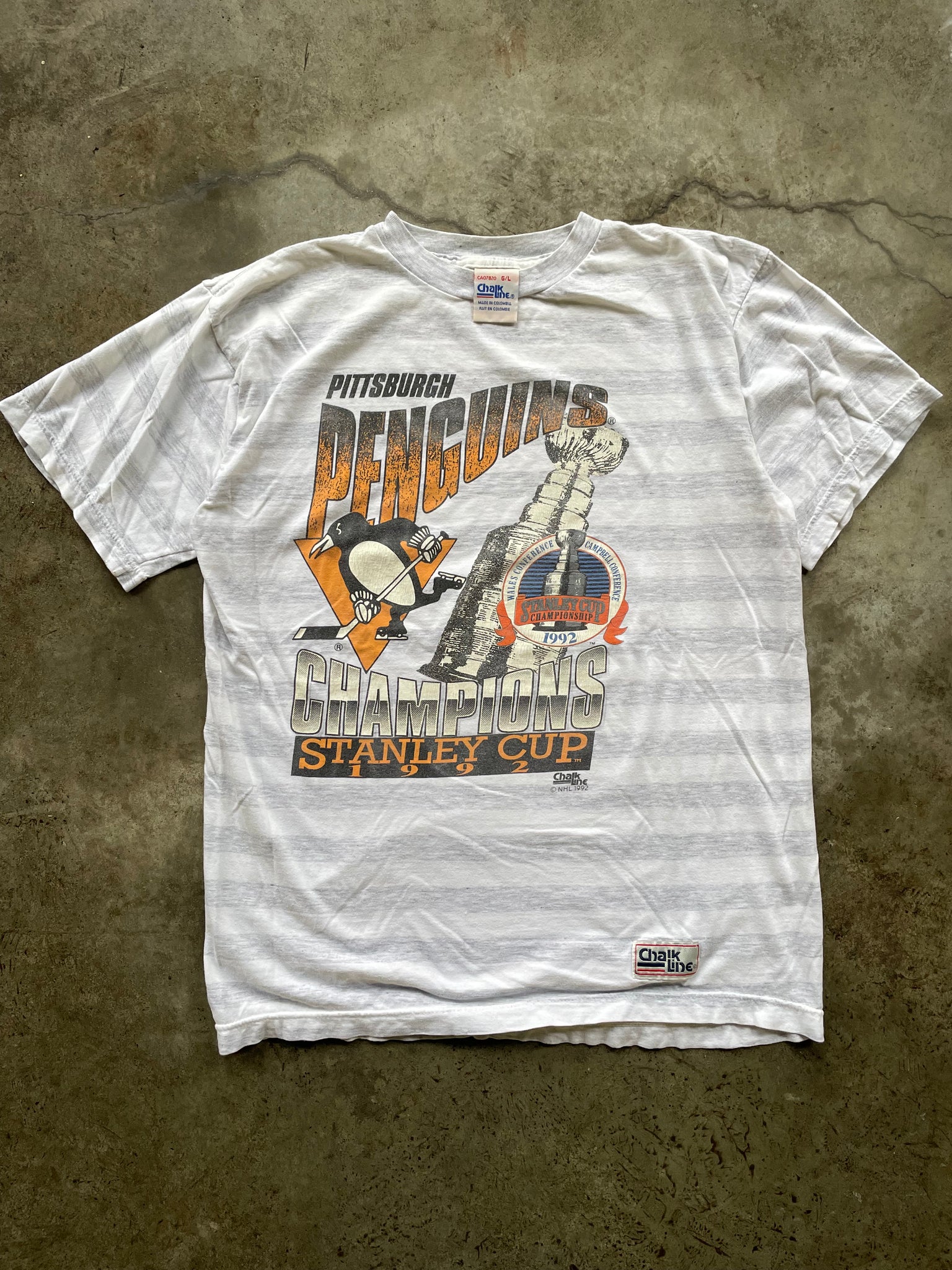 1992 PITTSBURGH PENGUINS TEE / LARGE