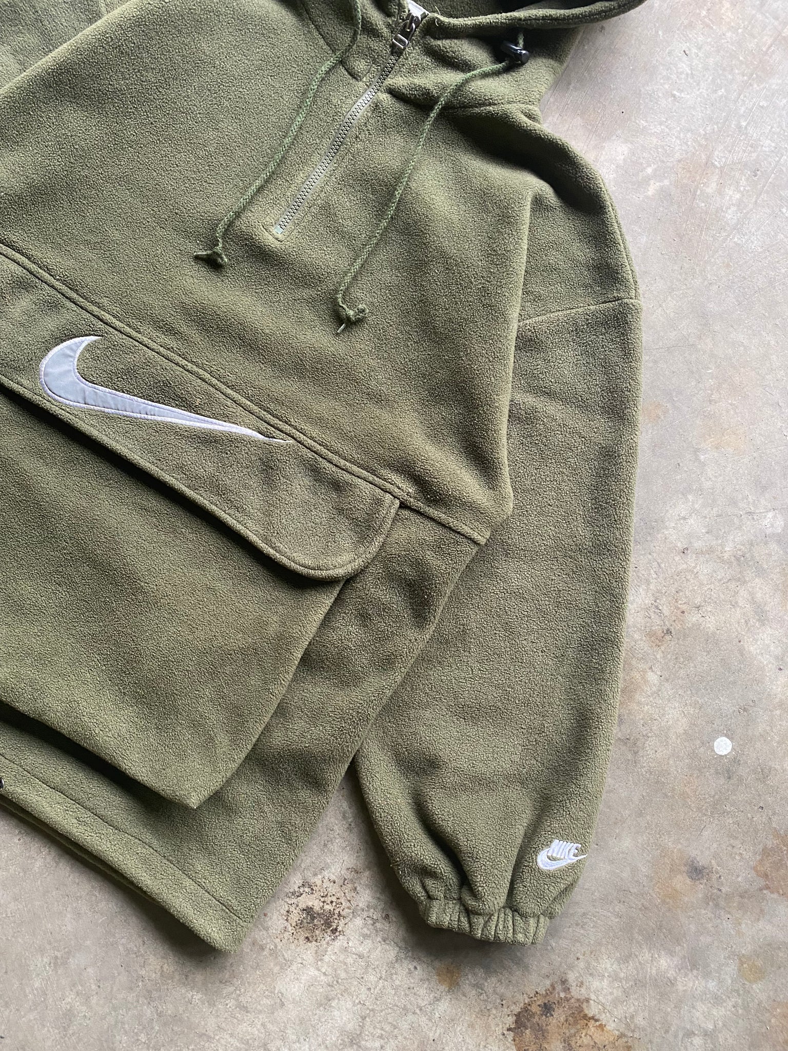 1990 NIKE FLEECE PULLOVER HOODIE / LARGE