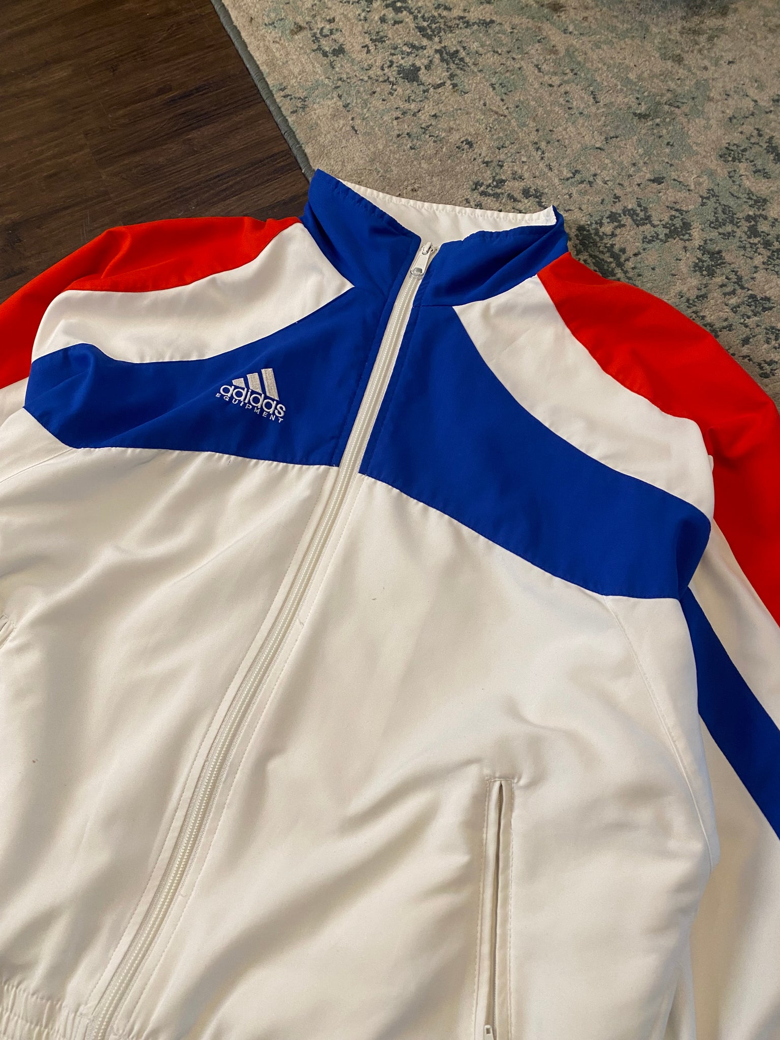 Adidas vintage windbreaker jacket deals