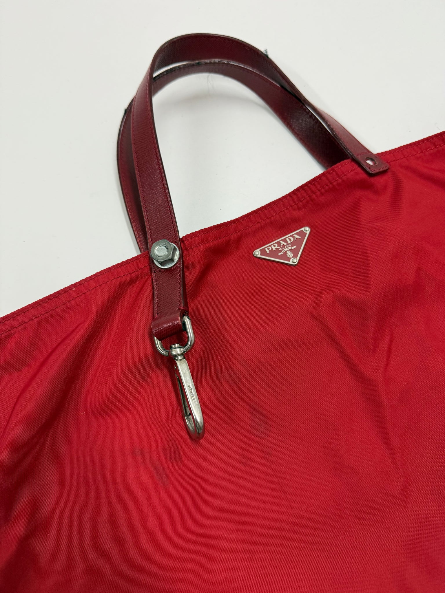 Prada red tote Bag / OS