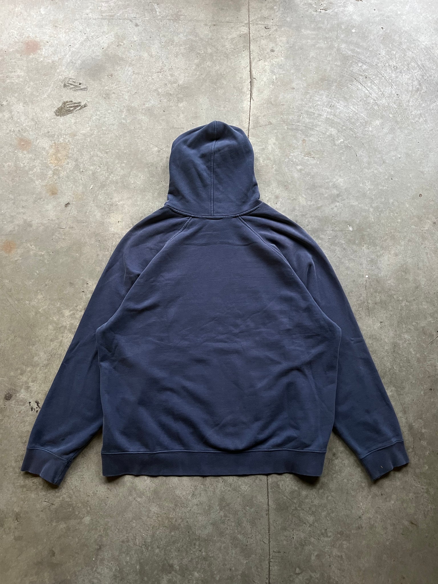 NIKE NAVY CHEST LOGO HOODIE / XLARGE