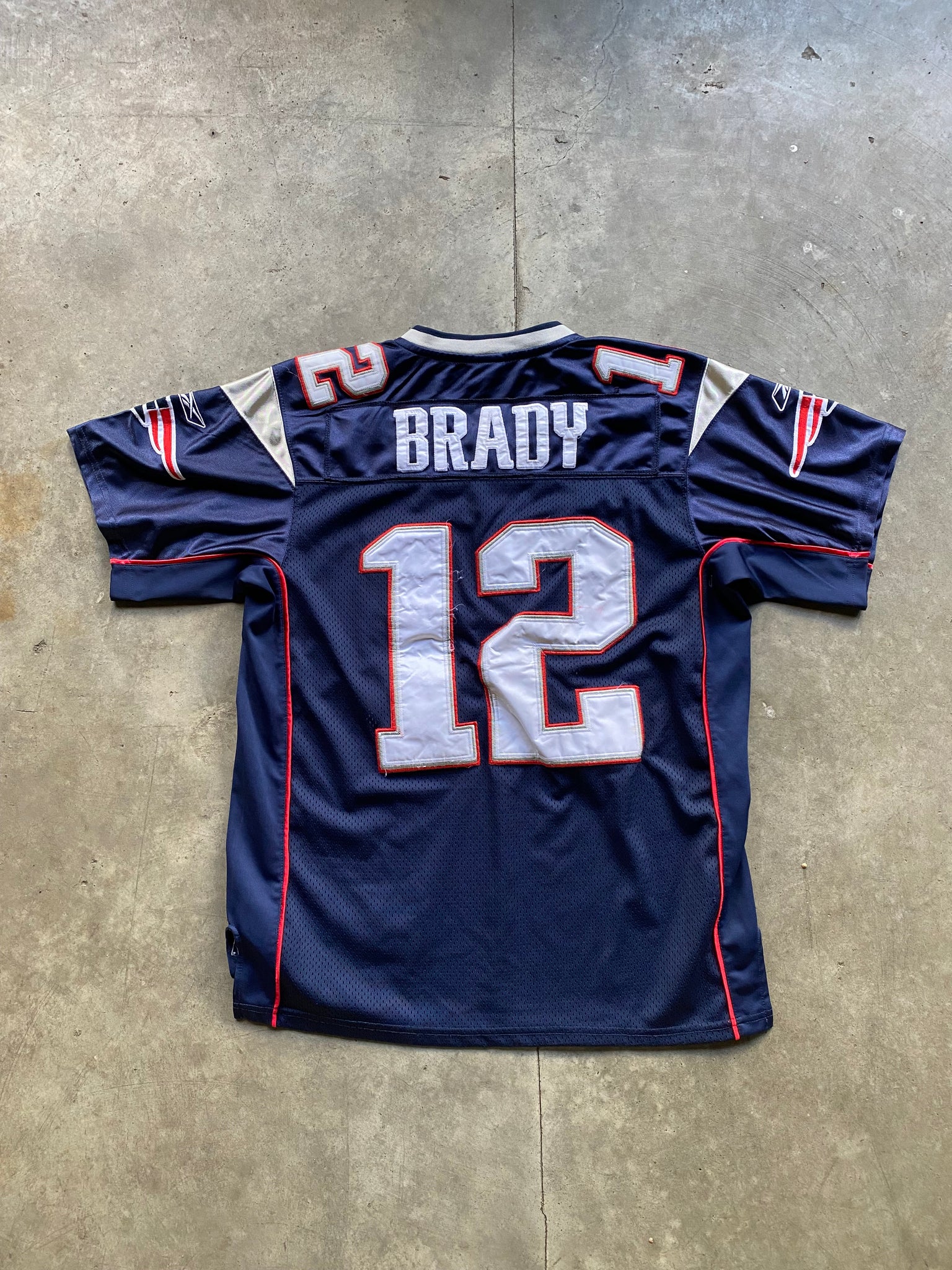 TOM BRADY REEBOK FOOTBALL JERSEY / LARGE