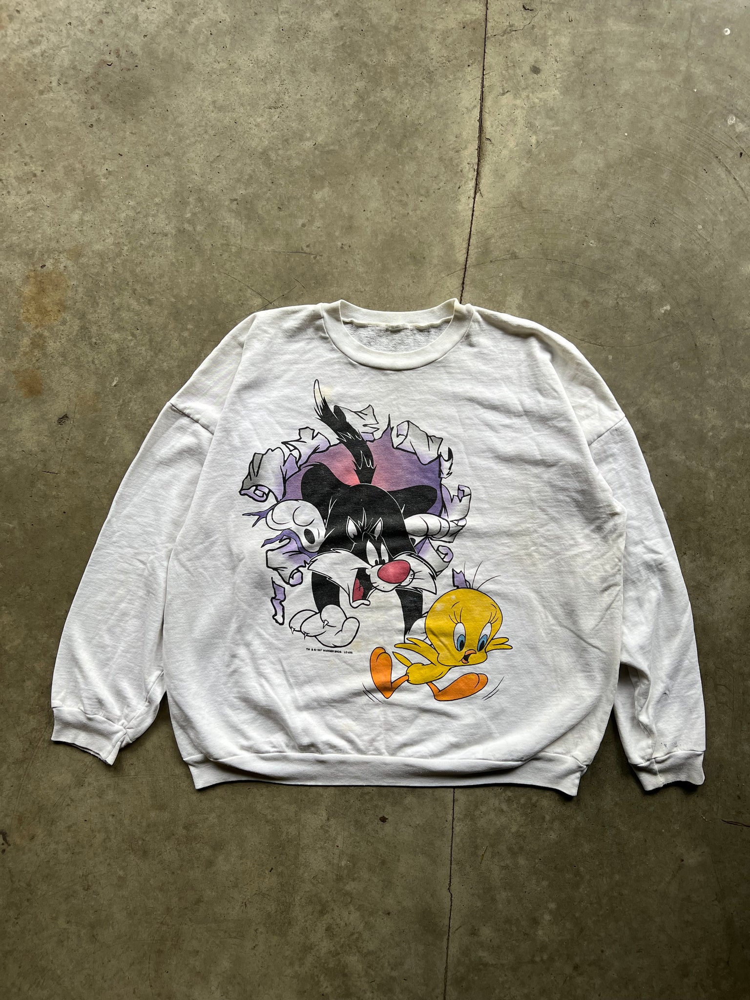 1997 SYLVESTER & TWEETY CREW / XLARGE