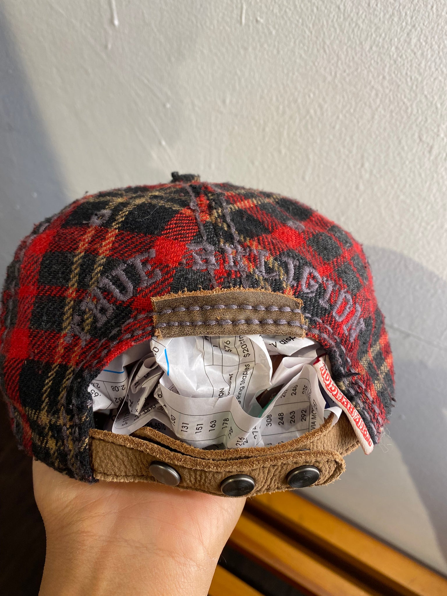 TRUE RELIGION PLAID TRUCKER HAT