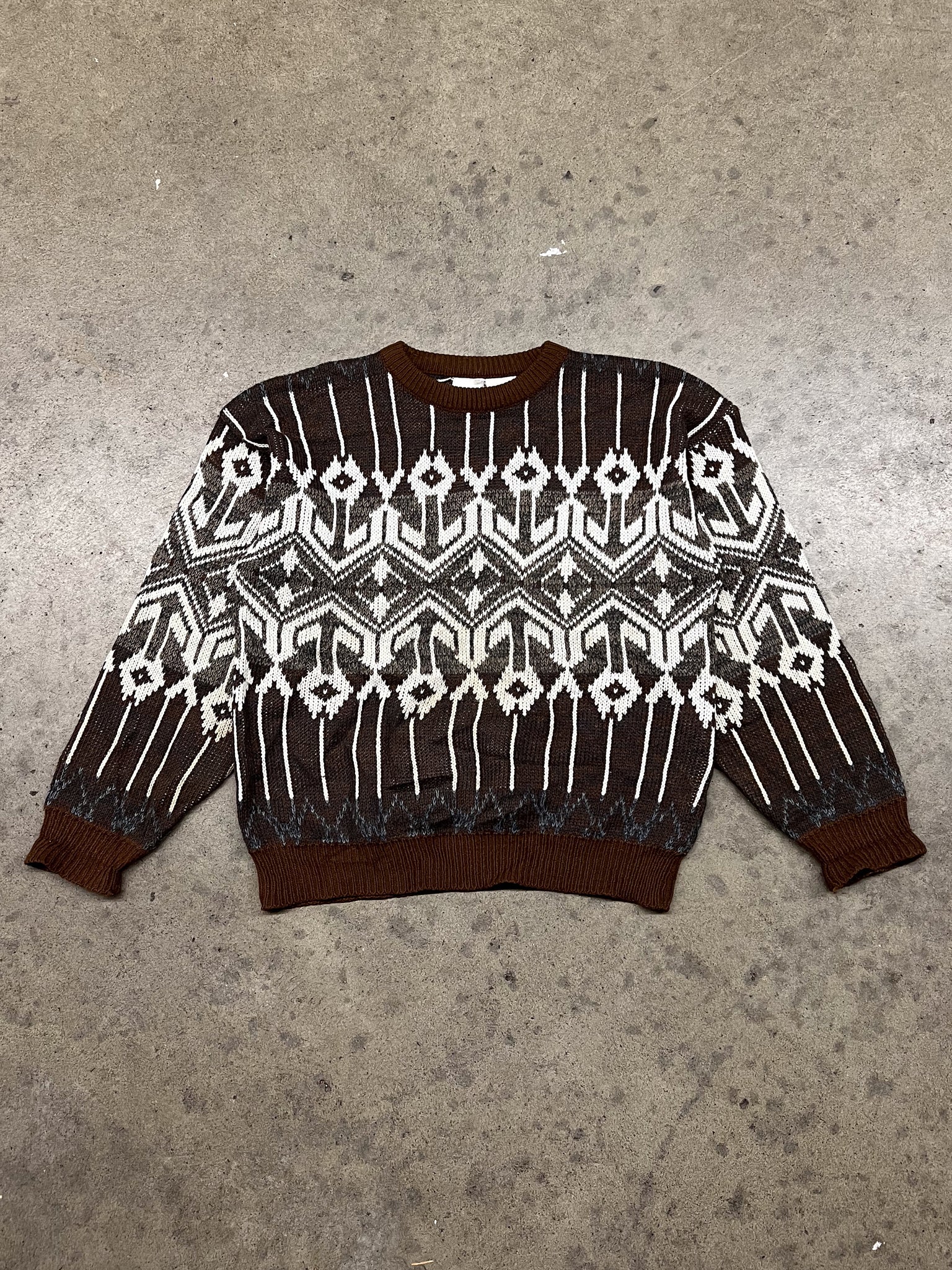 VINTAGE BROWN KNIT / SMALL