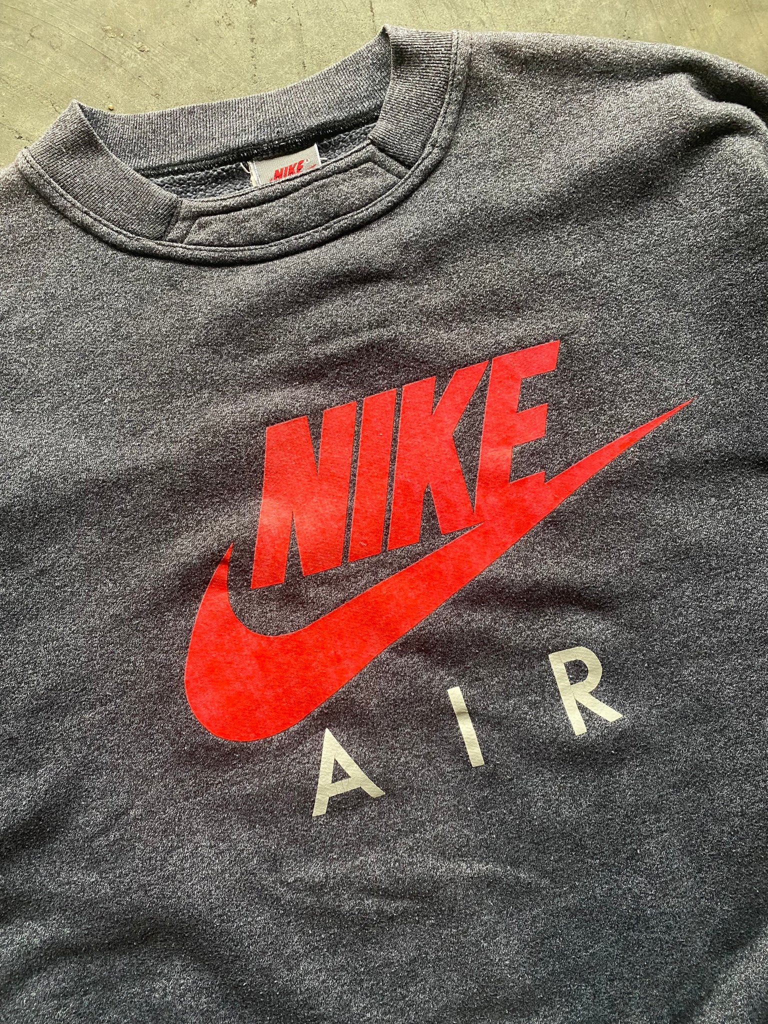 1990S NIKE AIR GREY CREWNECK / MEDIUM