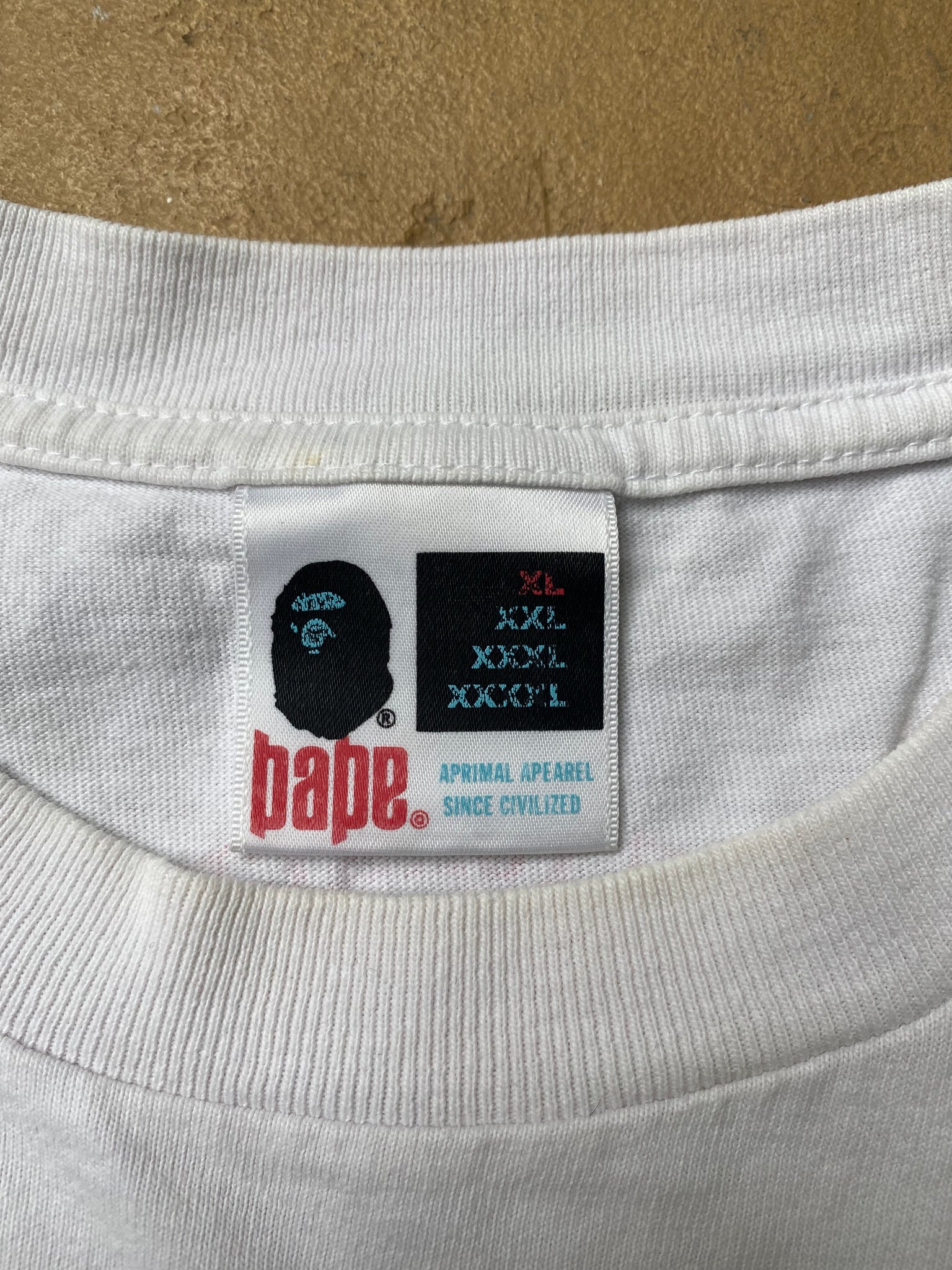 A BATHING APE OMBRE TSHIRT / XLARGE