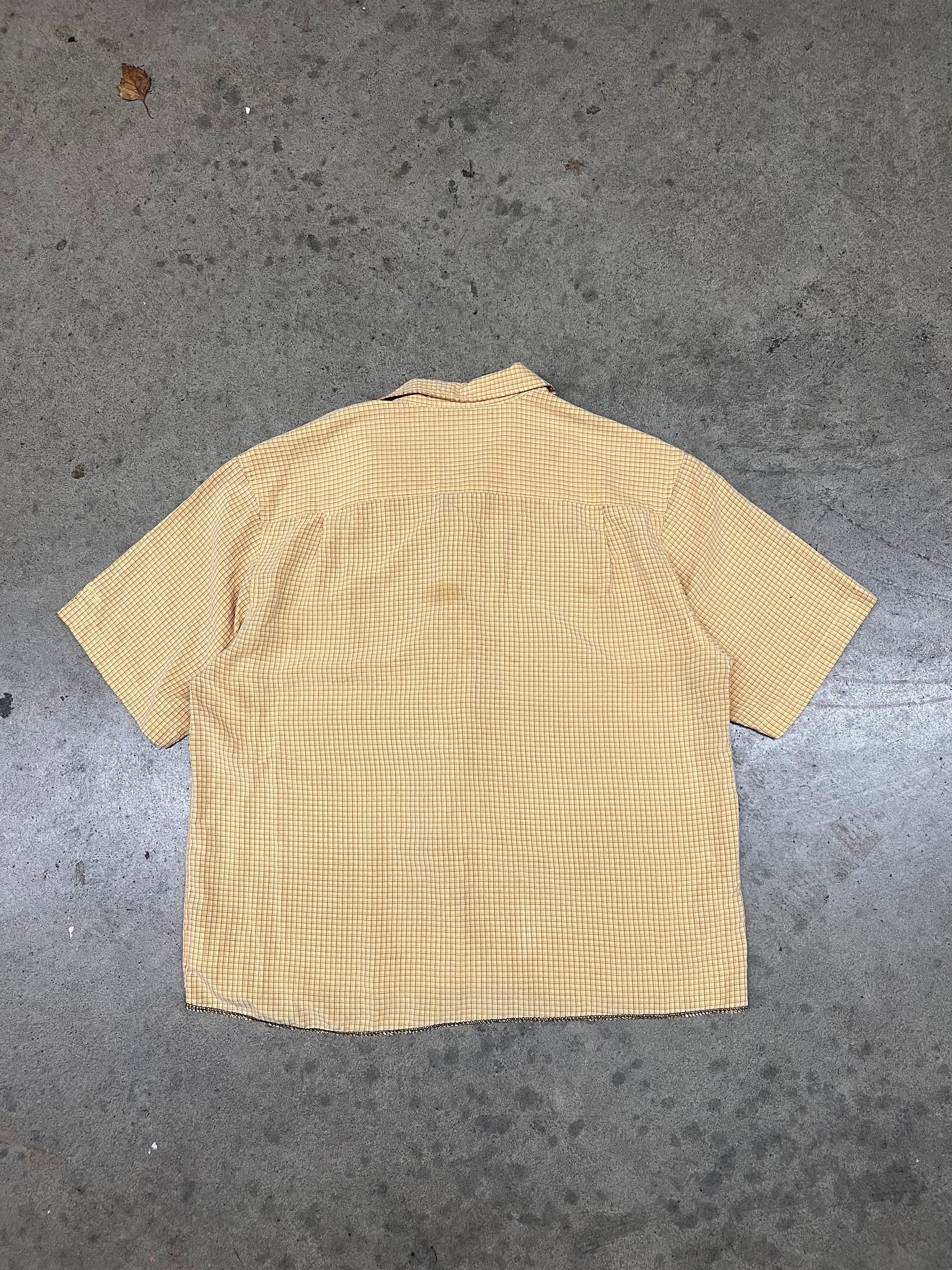 CROPPED COLUMBIA CAMP SHIRT / MEDIUM