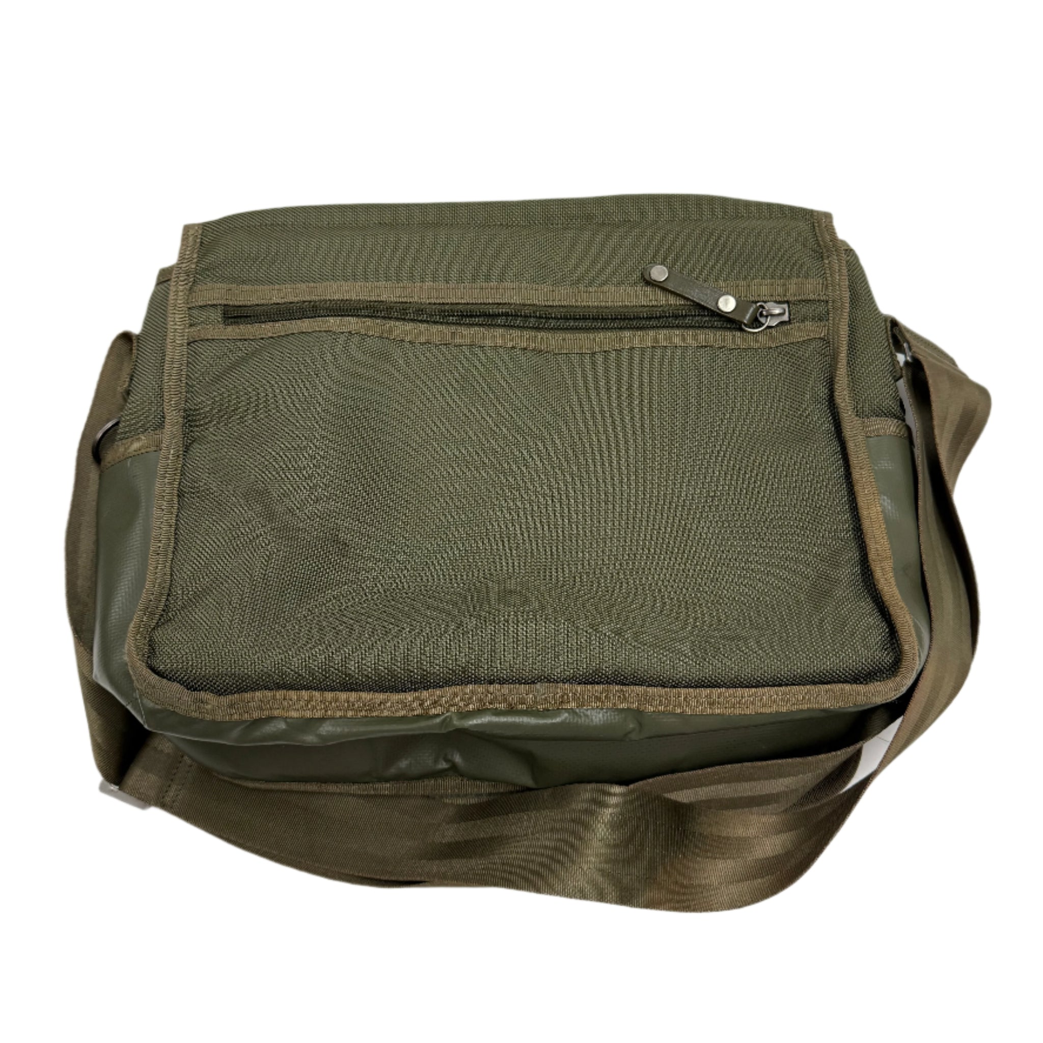 Porter Green shoulder bag Japanese archive gorpcore streetwear front detail