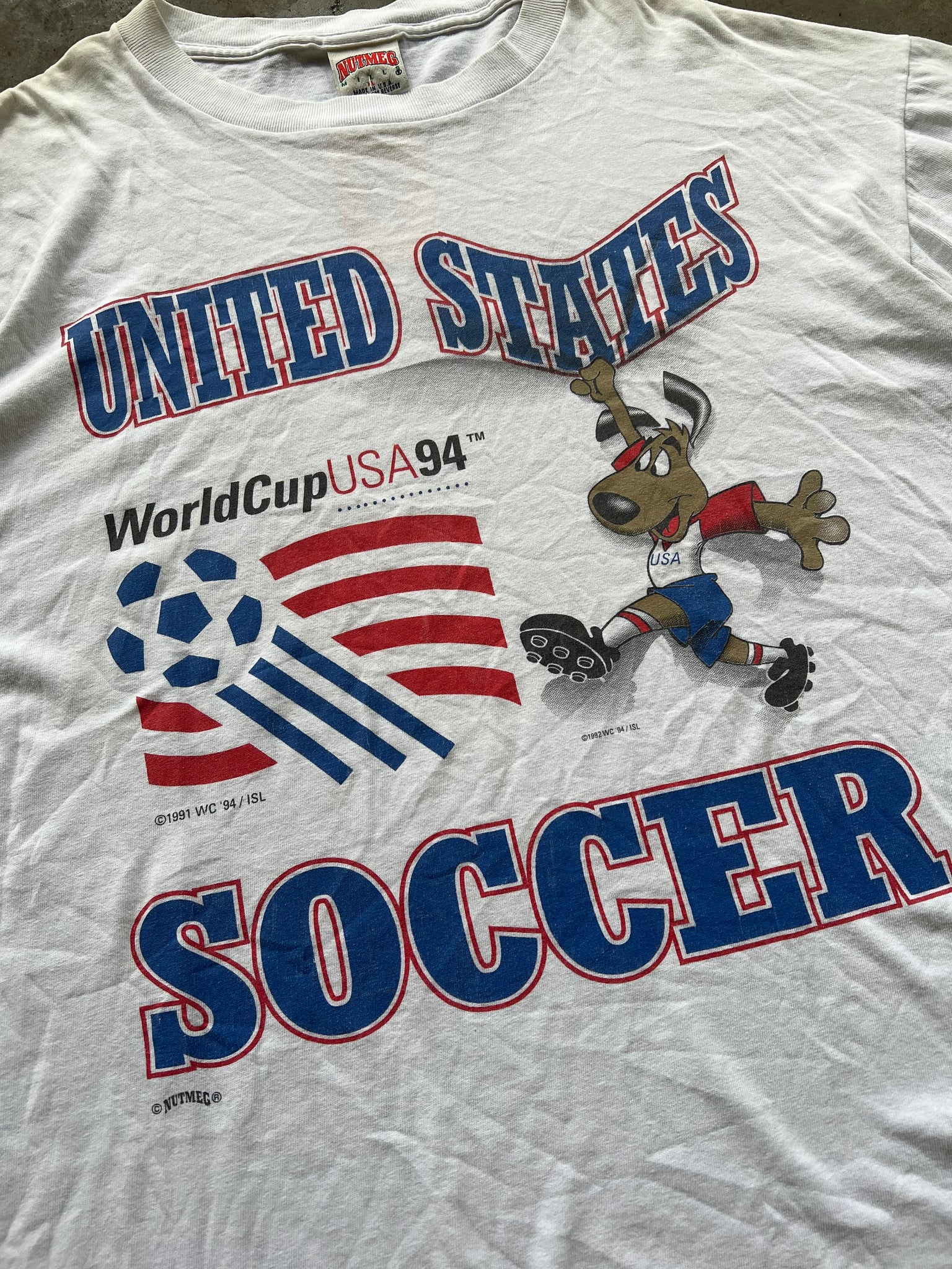 1990s USA WORLD CUP SOCCER TEE / XLARGE