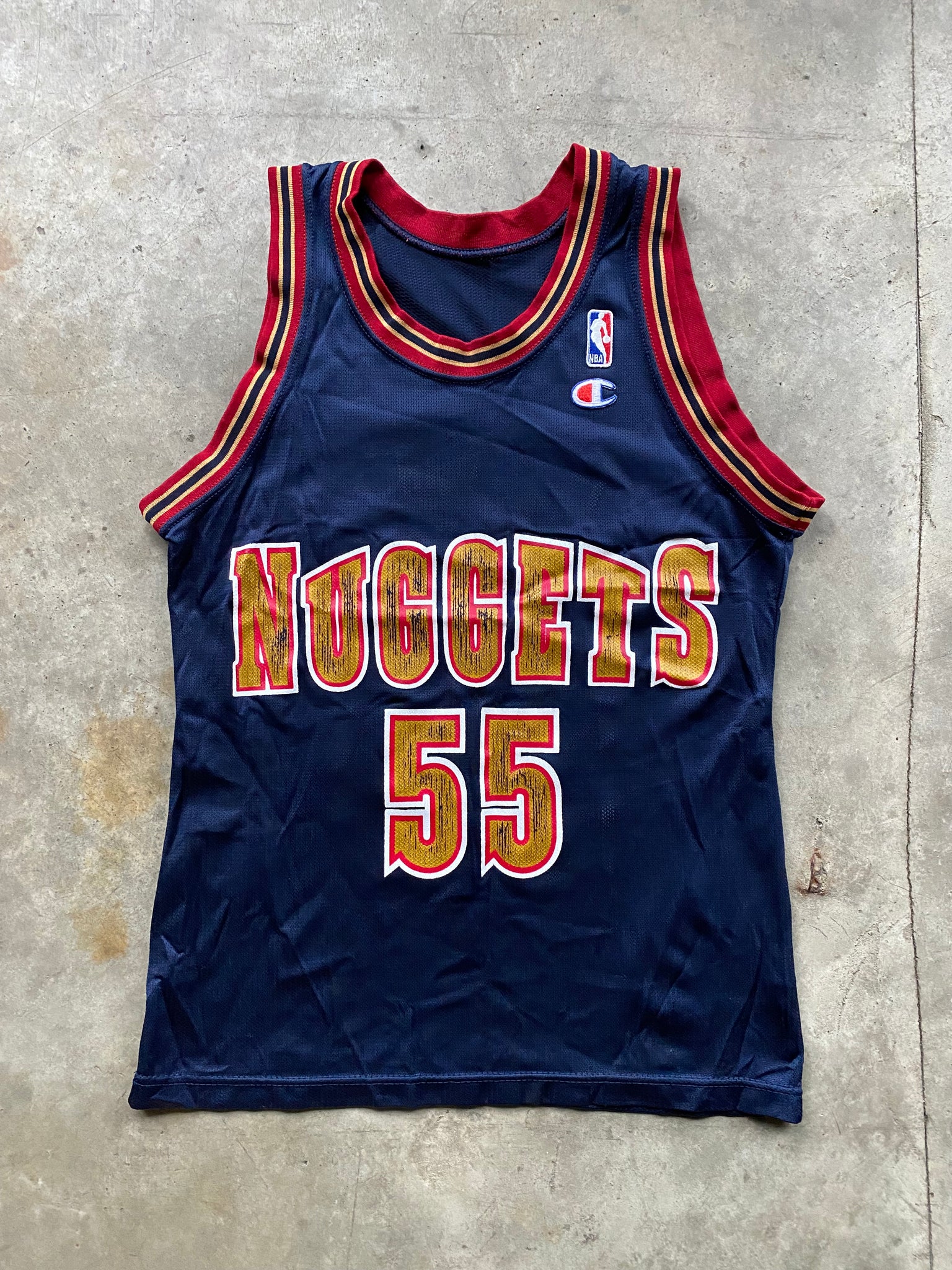 CHAMPION MUTOMBO NUGGETS JERSEY / SMALL