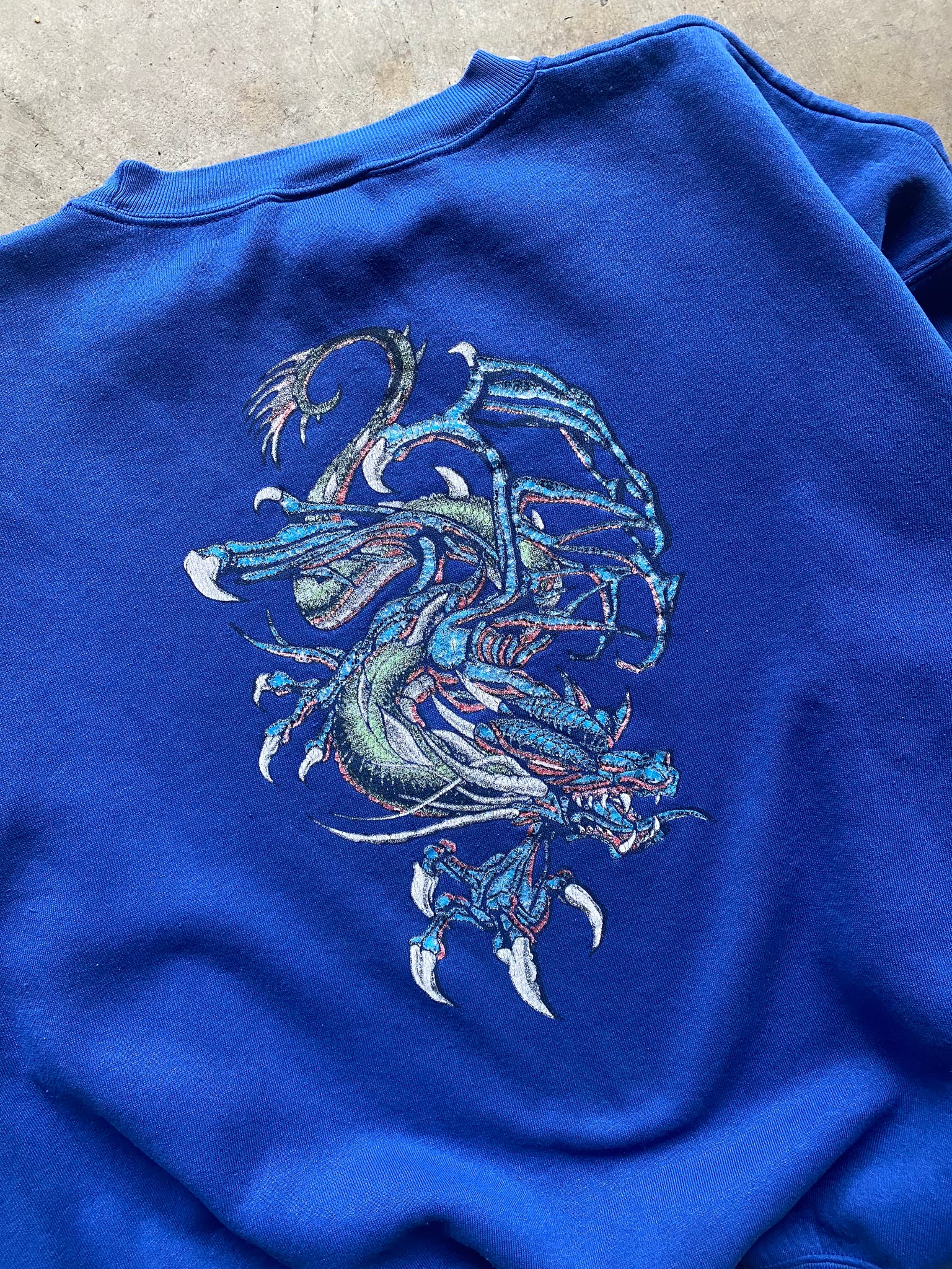 2000S DRAGON ARTWORK CREWNECK / XXLARGE