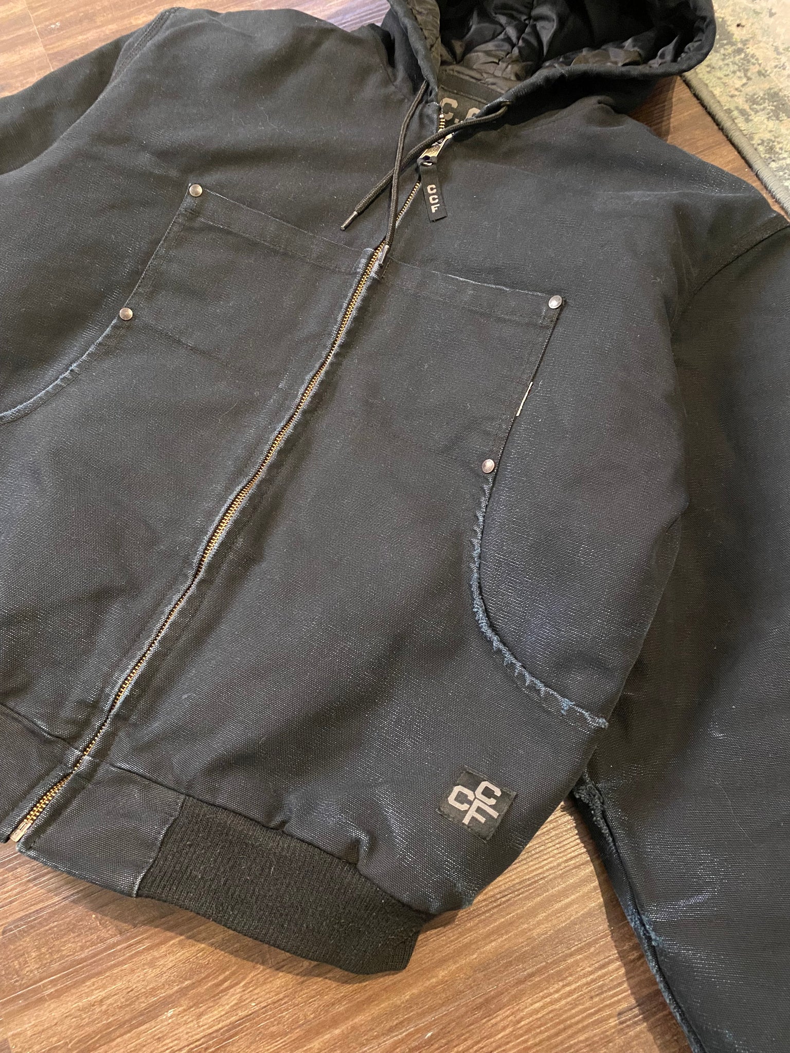 C.C Filson hooded work jacket / medium