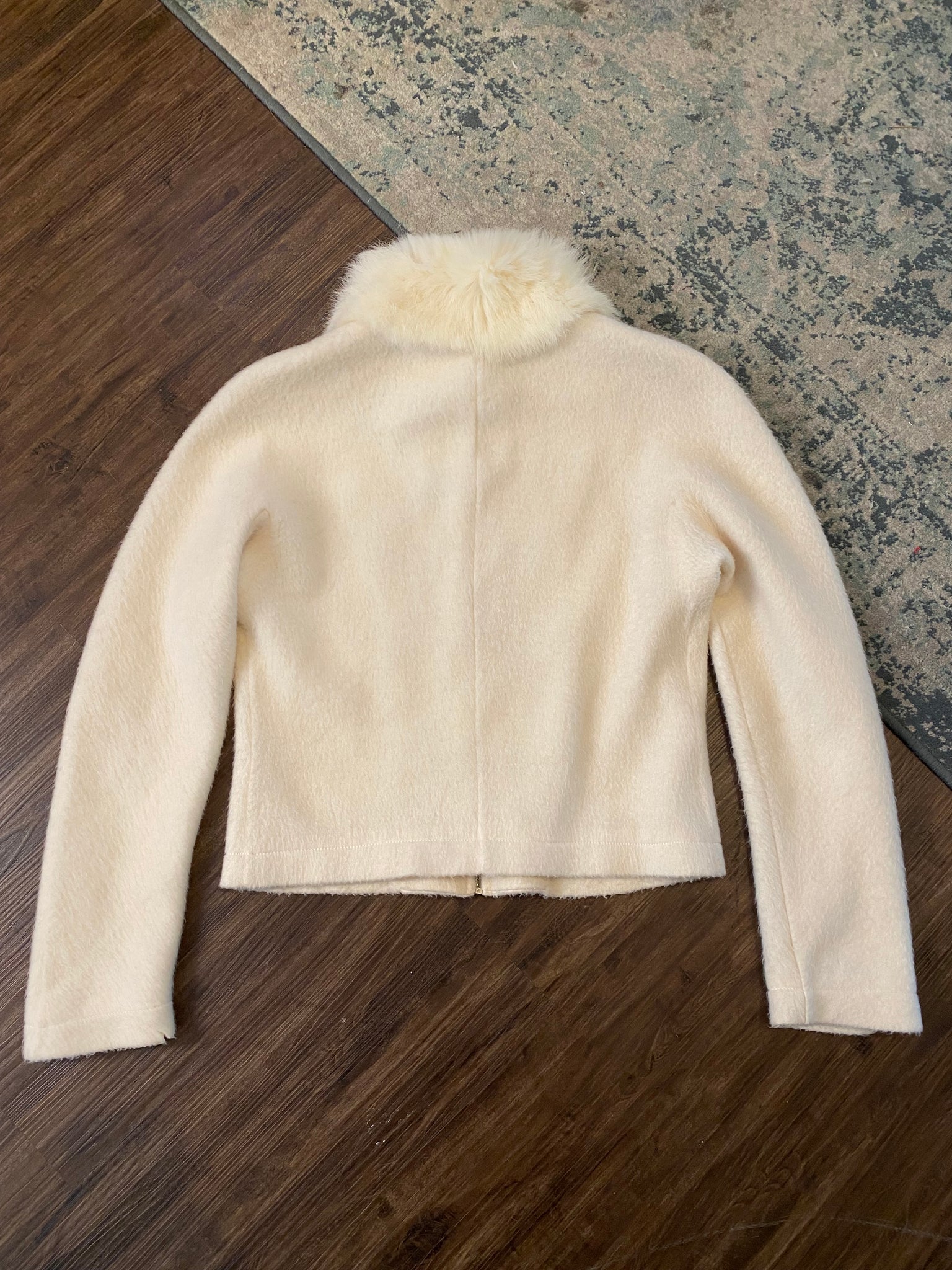 Moschino fur lined zip up / medium