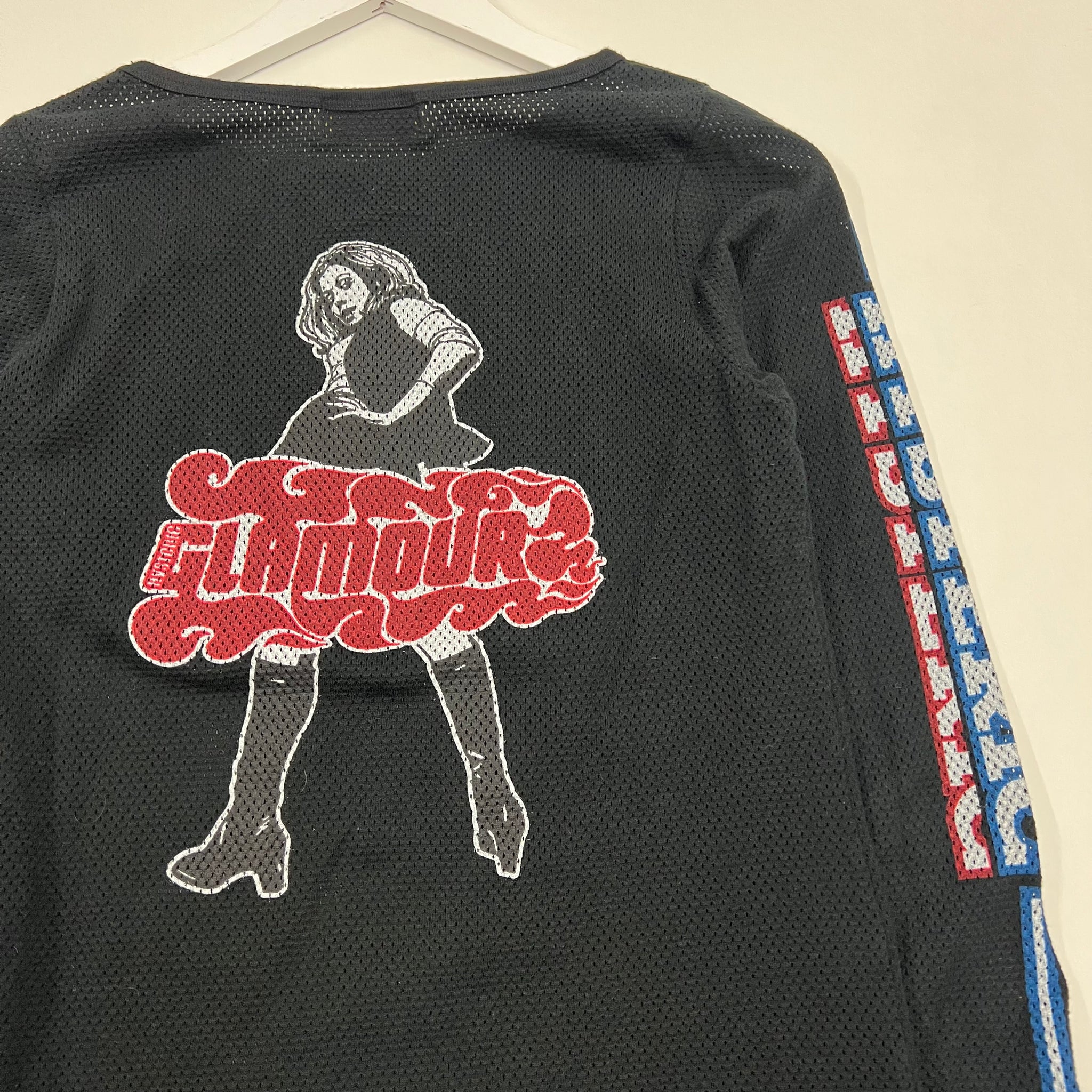 Hysteric Glamour Pin-up girl mesh longsleeve Streetwear Archive 90s milkboy designer