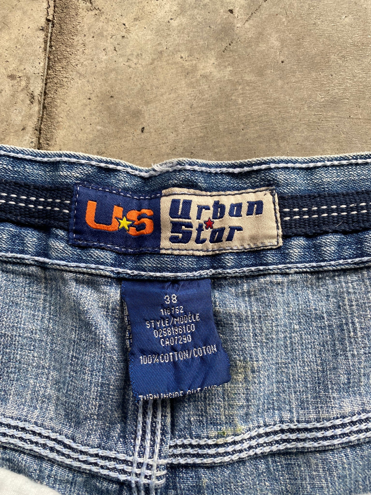 URBAN STAR LIGHTWASH JORTS / 38