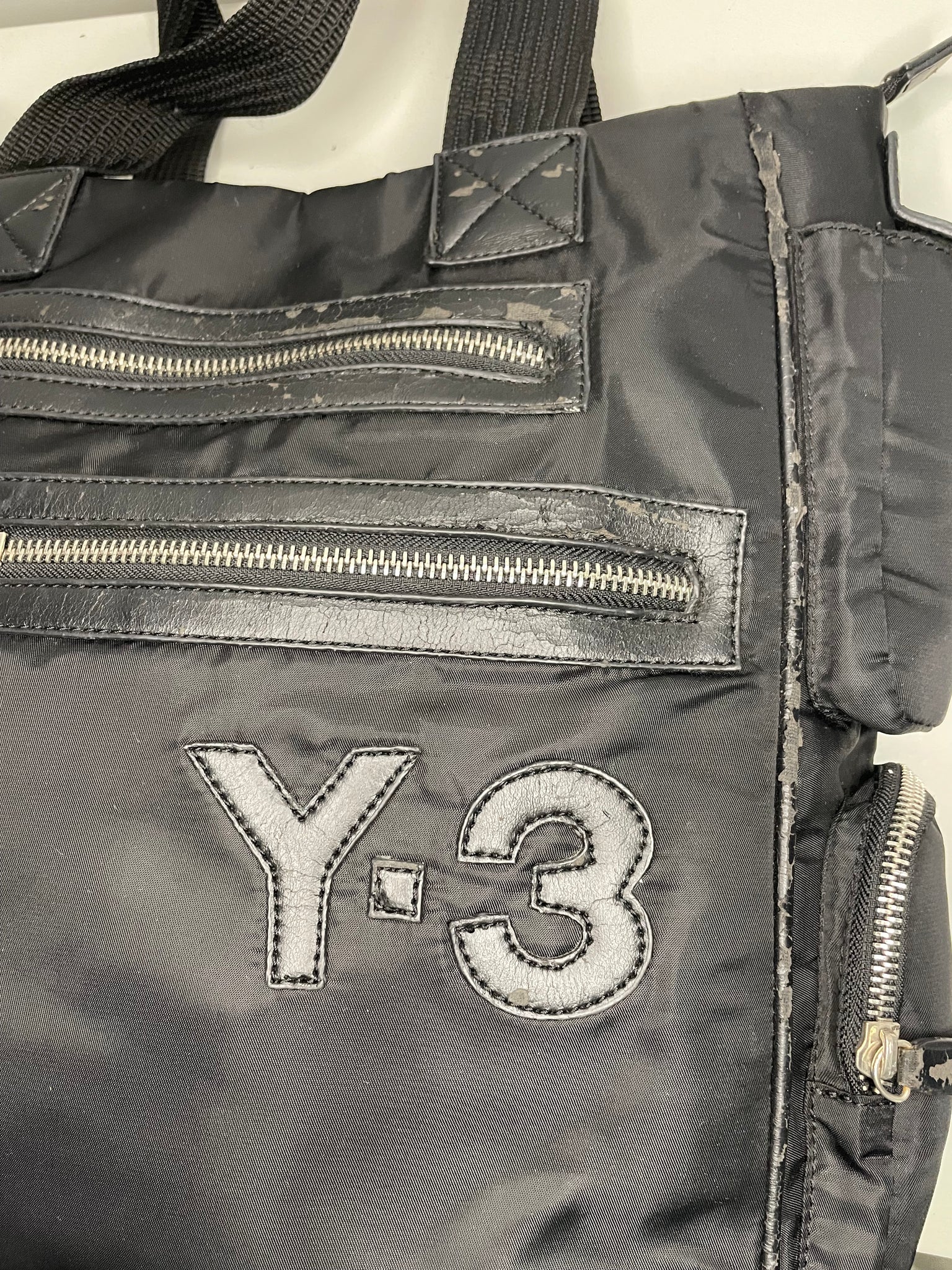 Y-3 Leather Tote Bag