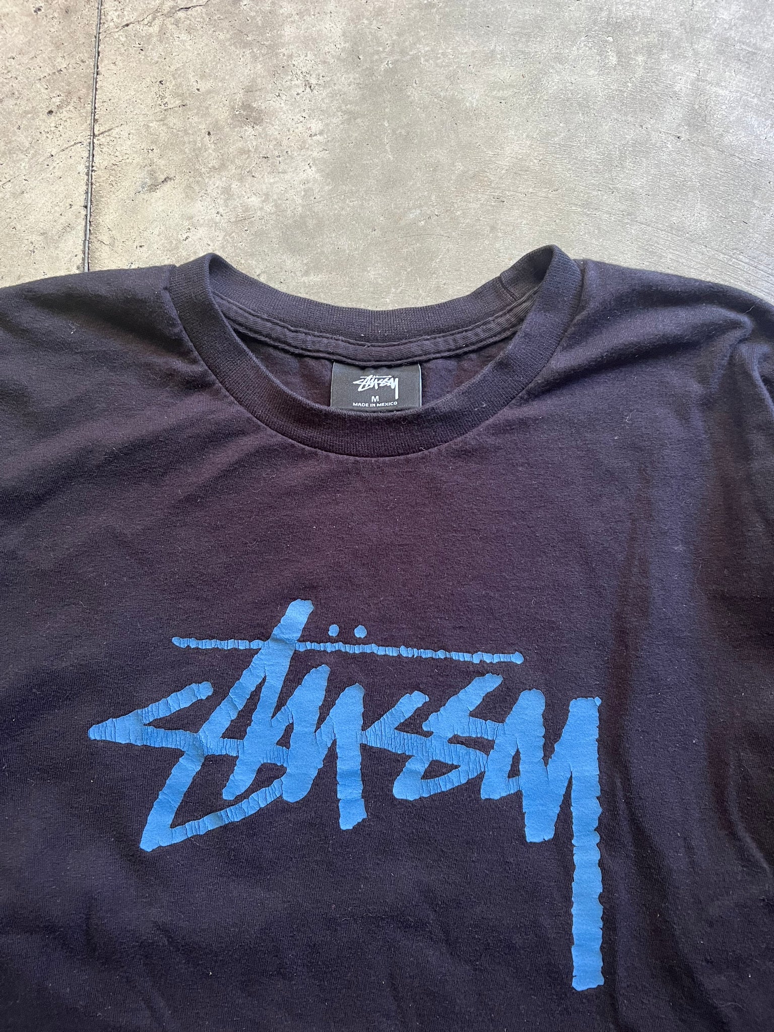 STUSSY BLUE LOGO LONGSLEEVE / MEDIUM